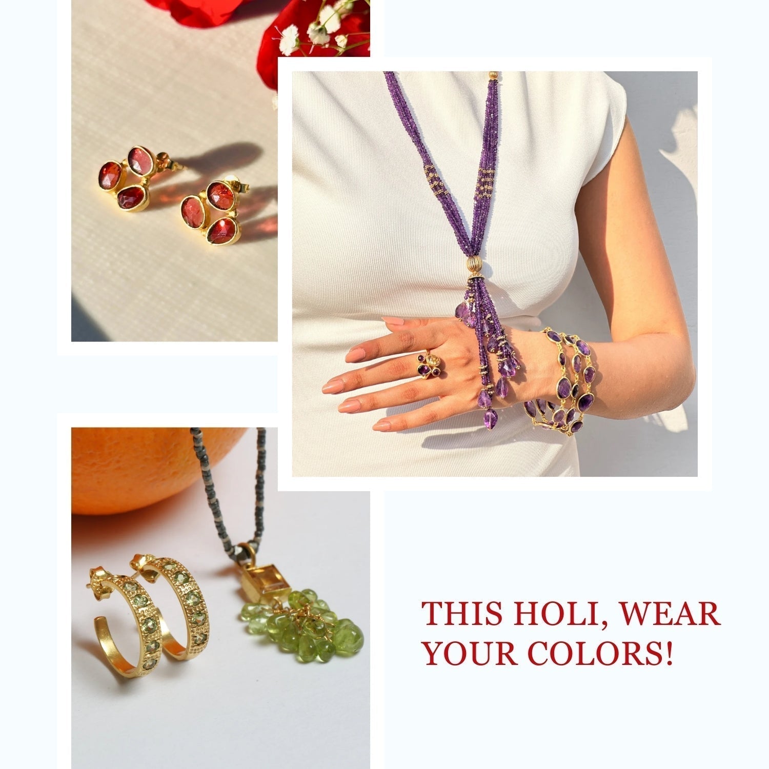 🌈 Holi & Gemstones: Celebrate the Festival of Colors in Style