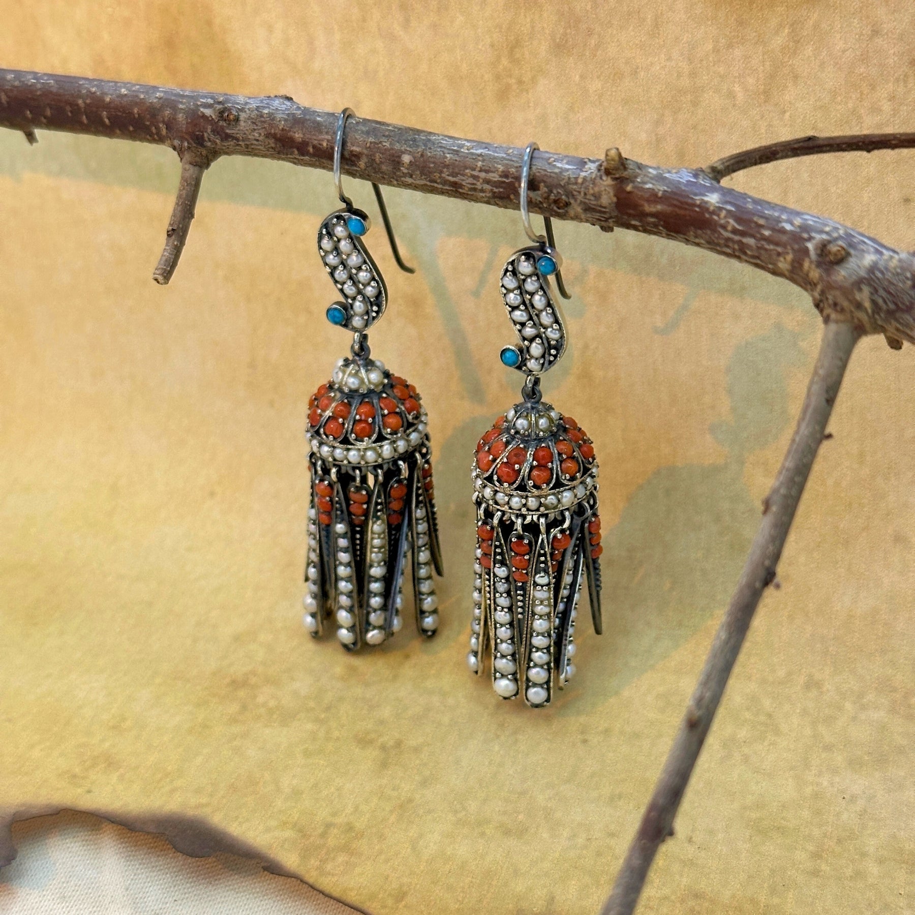 Dhanvin Traditional Silver 925 Earrings