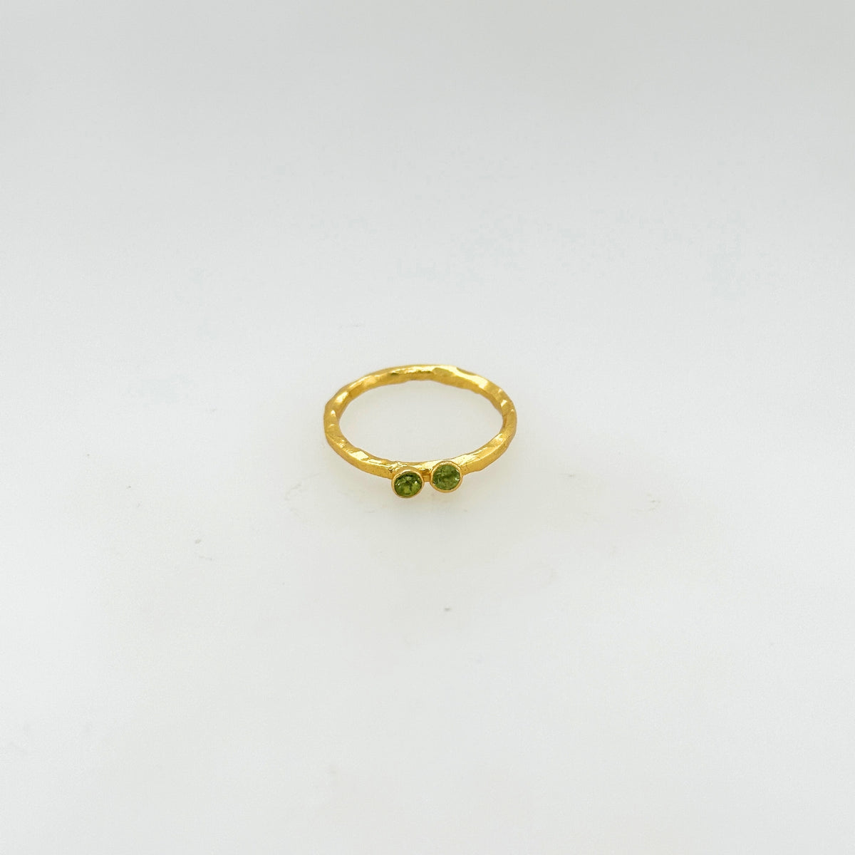 Seraphina Peridot Gold Plated Silver Ring