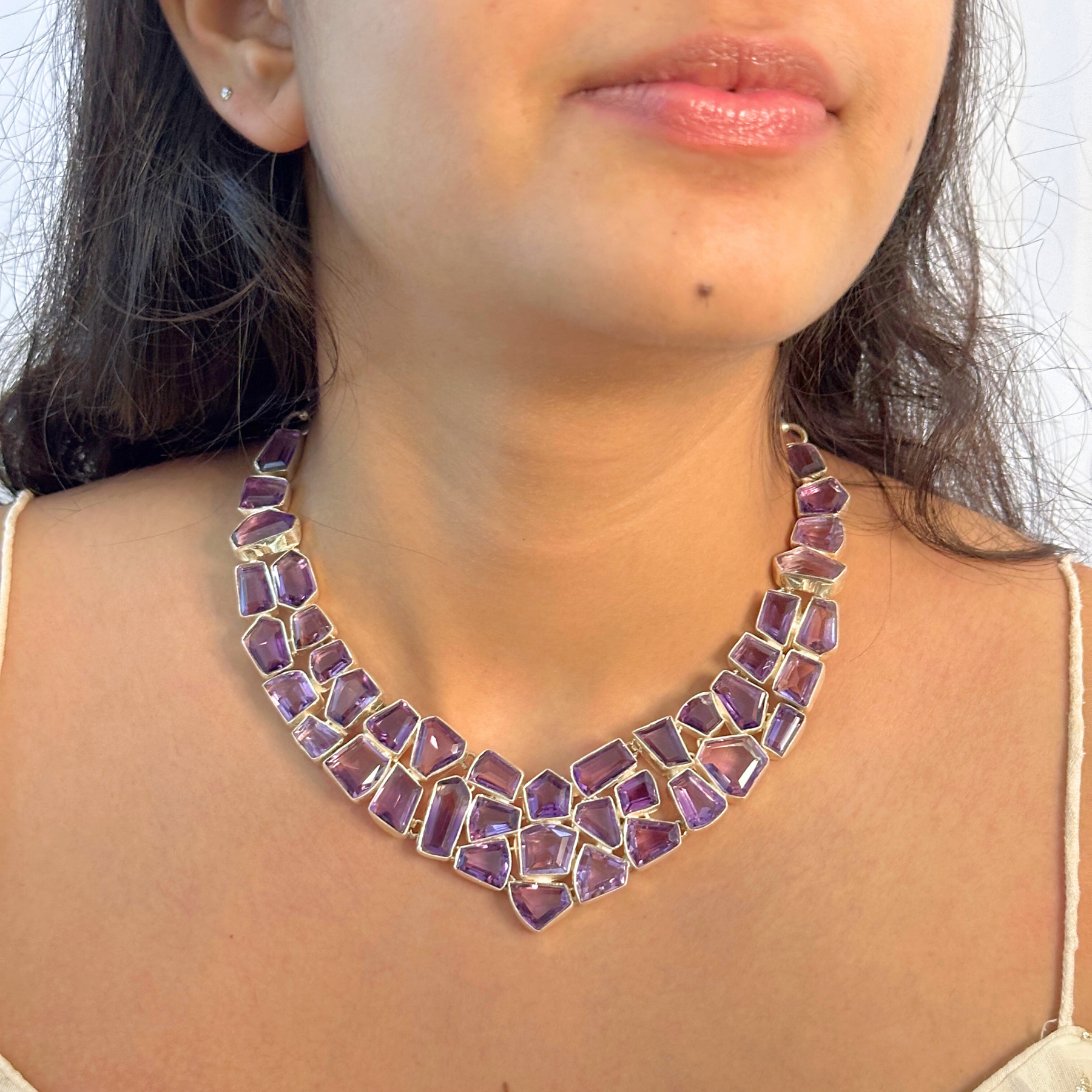 Seriva Amethyst Silver 925 Necklace