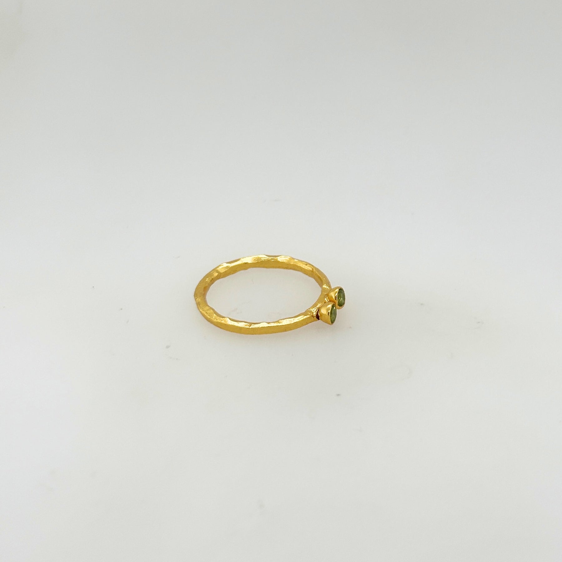 Seraphina Peridot Gold Plated Silver Ring