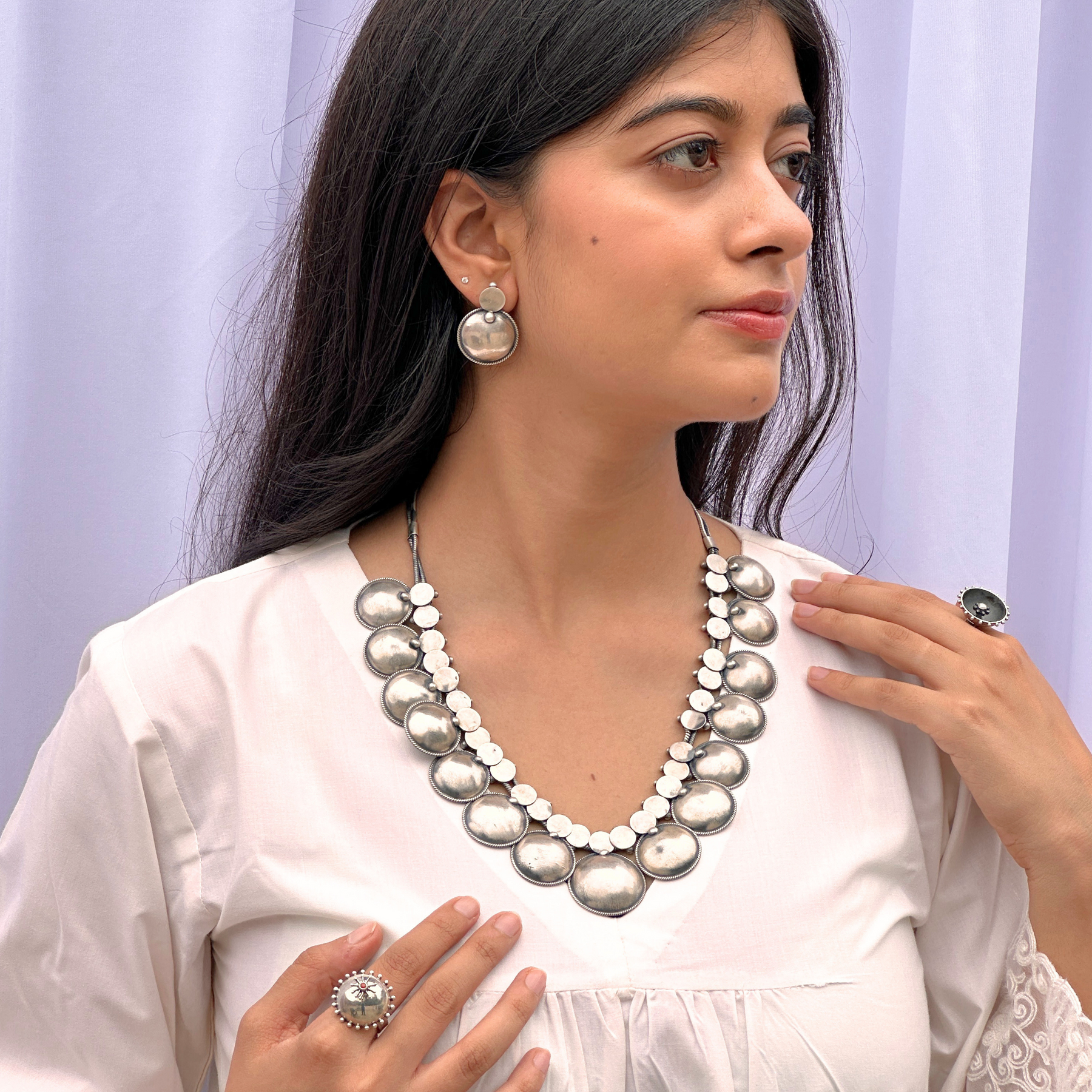 Folk Traditional Silver 925 Necklace