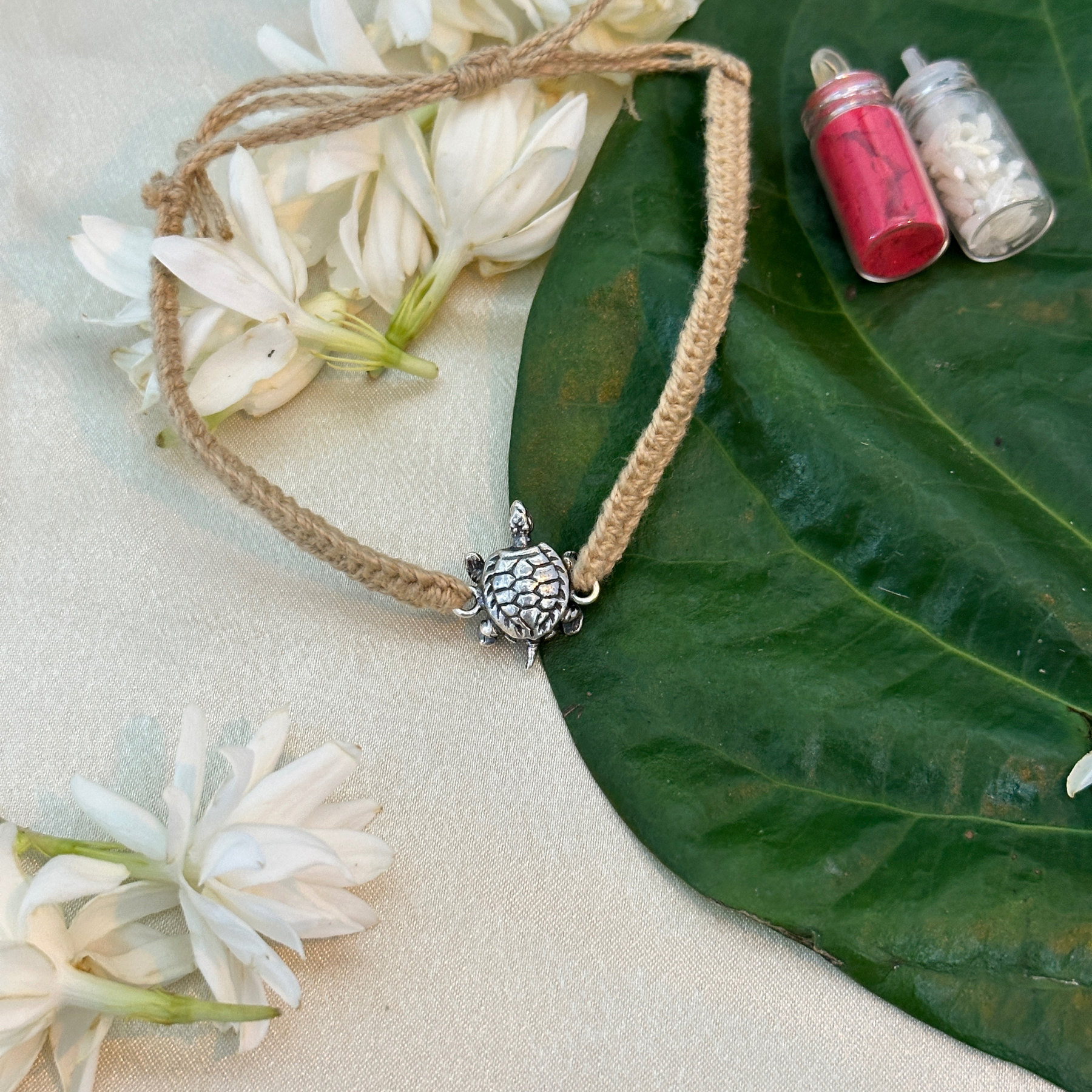 Tortoise Silver Bracelet Rakhi