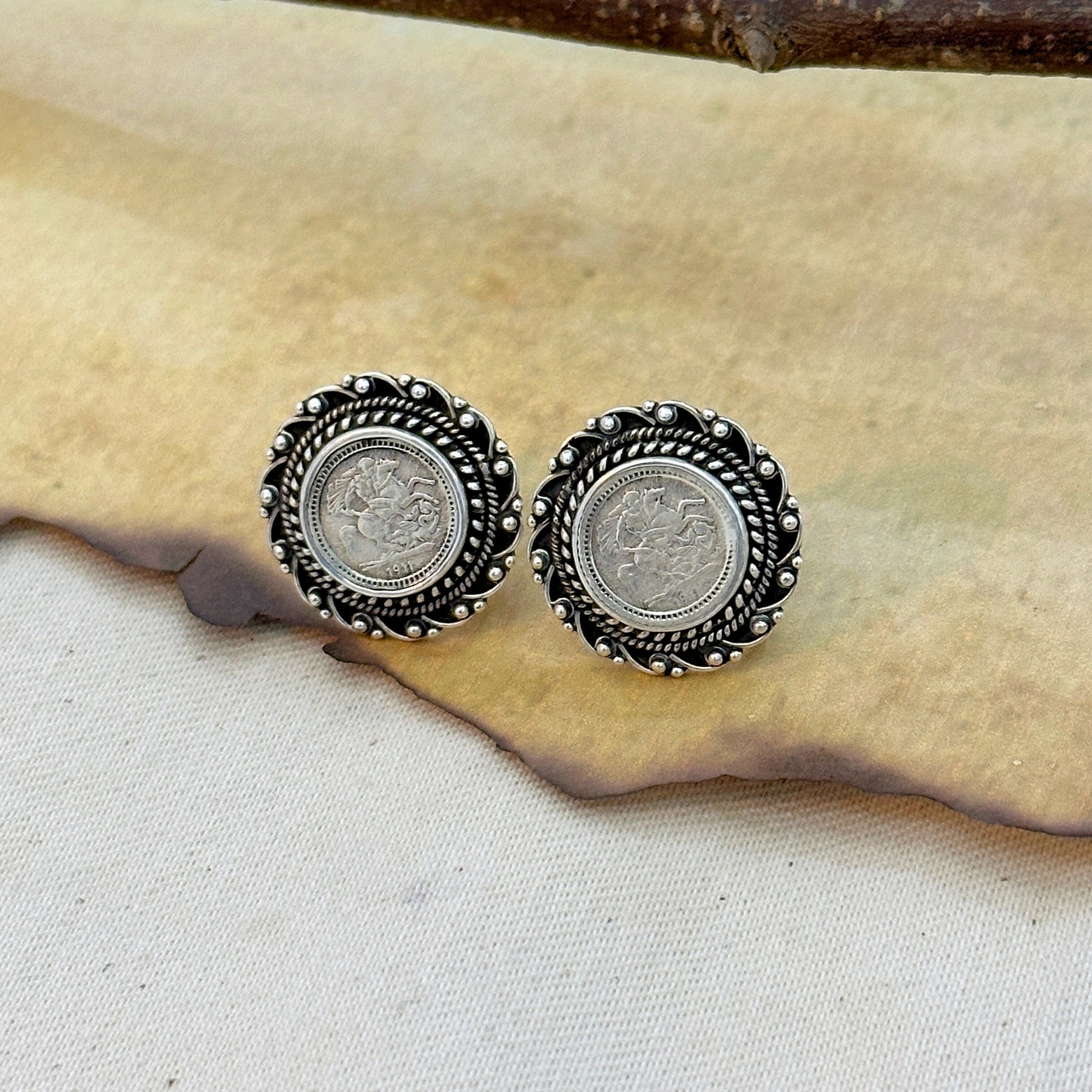 Eklavya Traditional Silver 925 Earrings