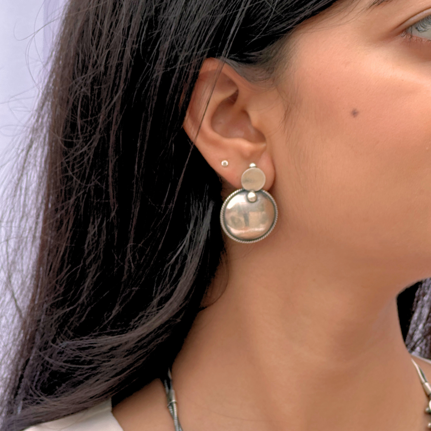 Devyan Traditional Silver 925 Earrings
