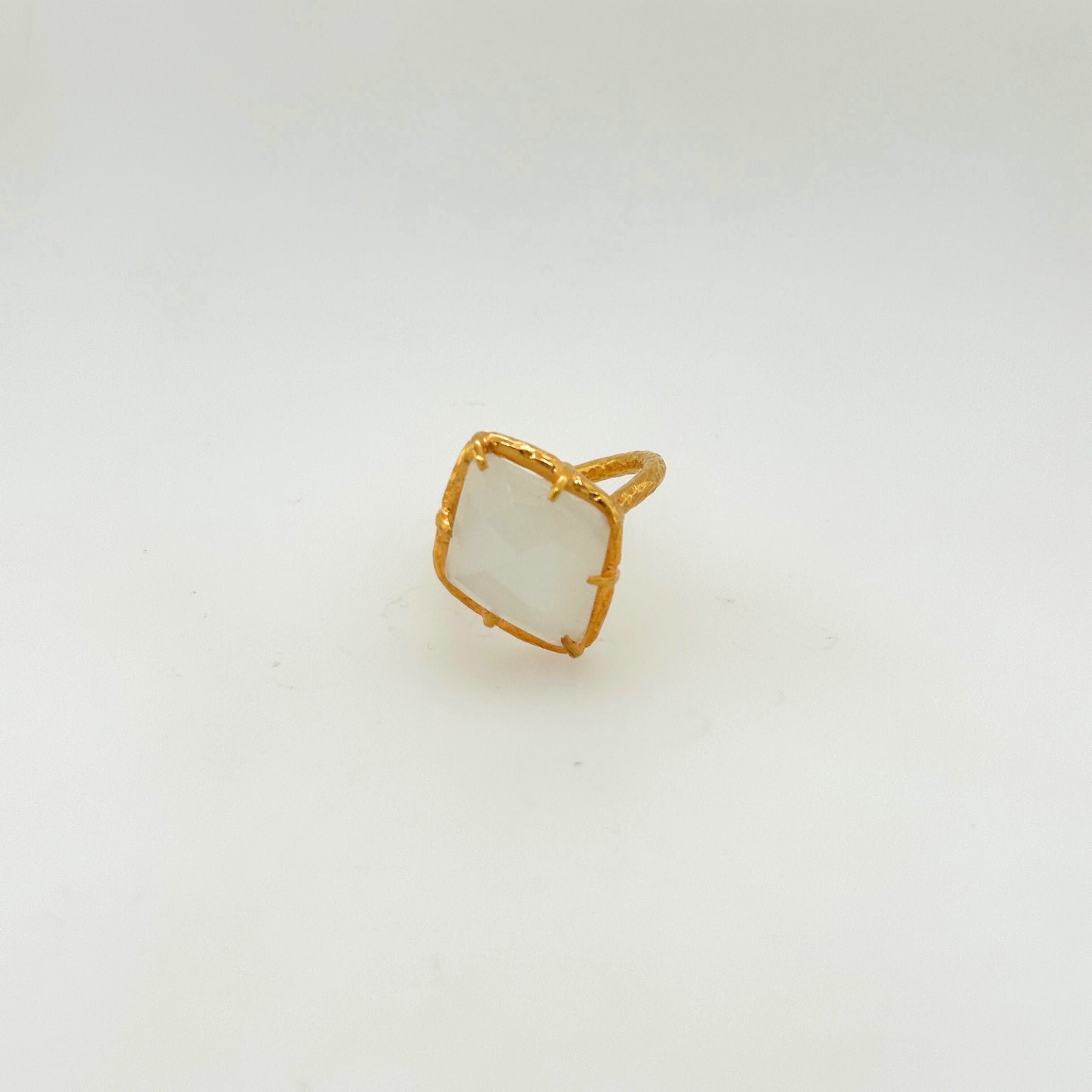 Electra Moonstone Gold Plated Silver 925 Ring