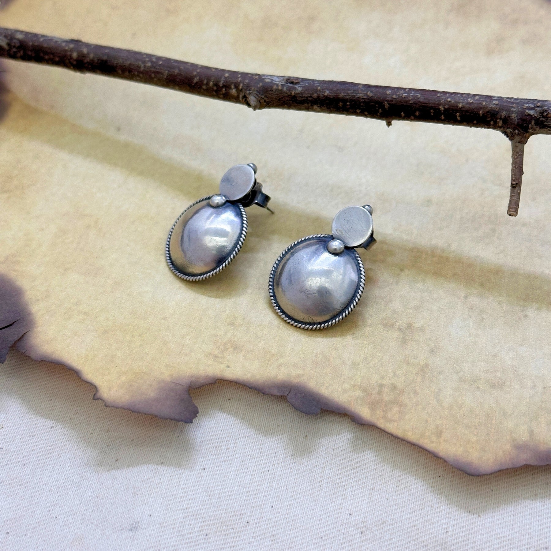 Devyan Traditional Silver 925 Earrings