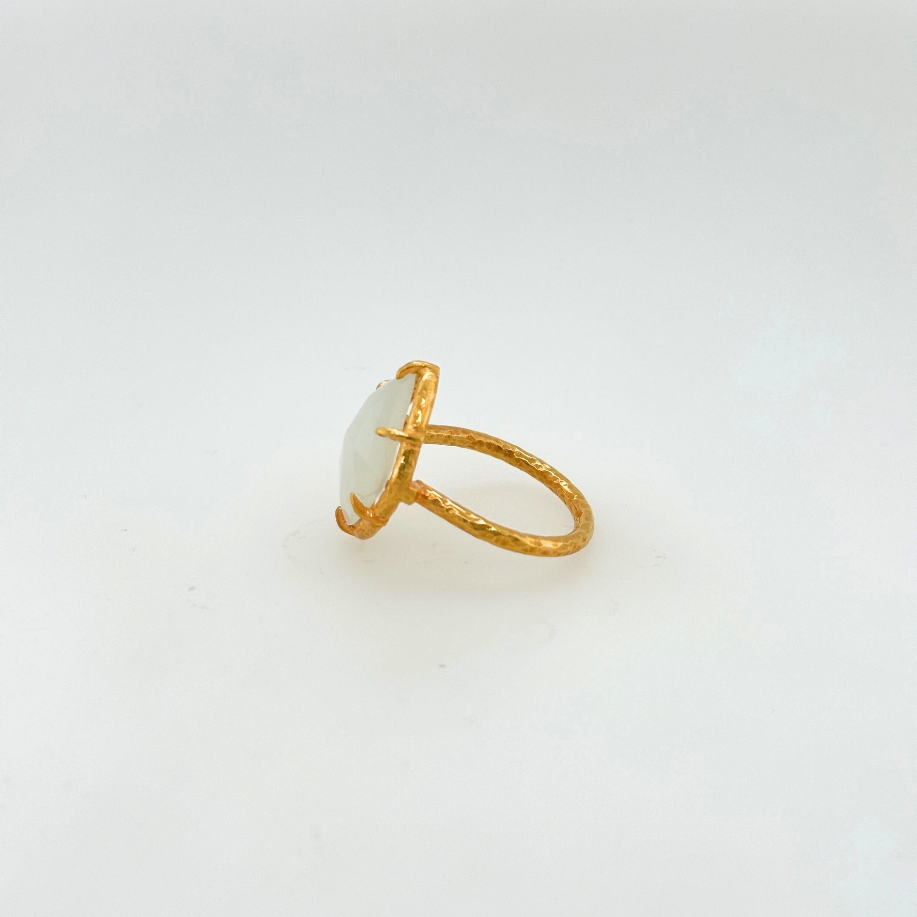 Electra Moonstone Gold Plated Silver 925 Ring
