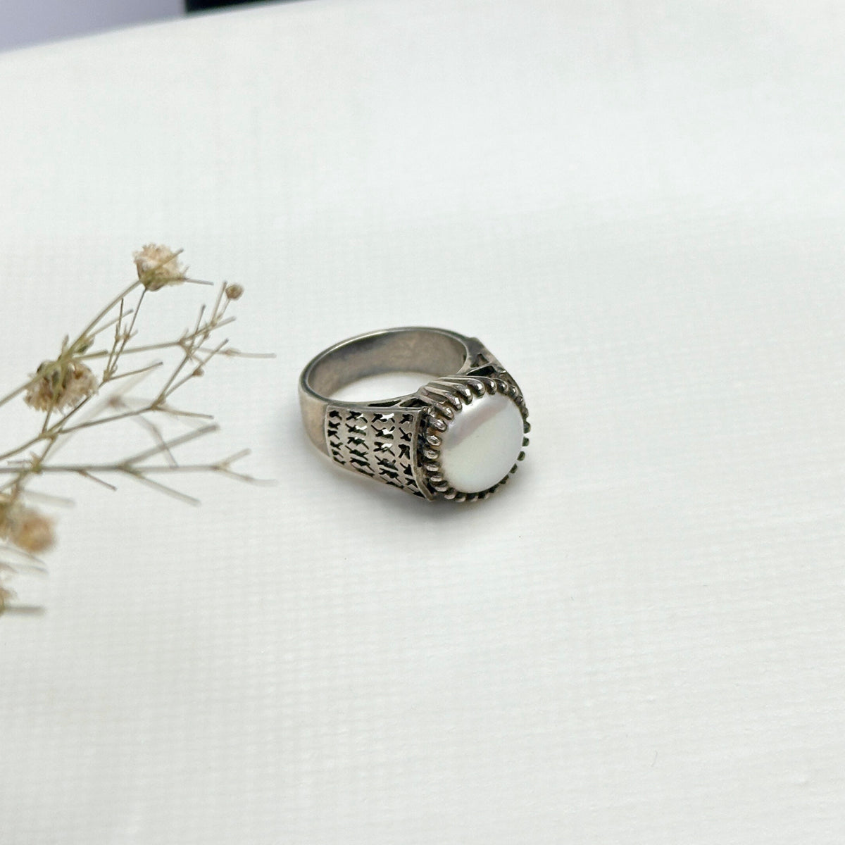 Daniel Pearl Men's Silver 925 Ring