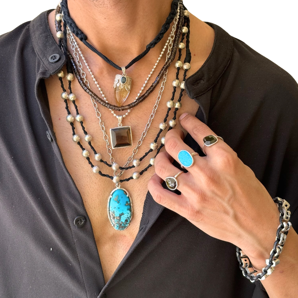 Atles Silver 925 Beads Necklace