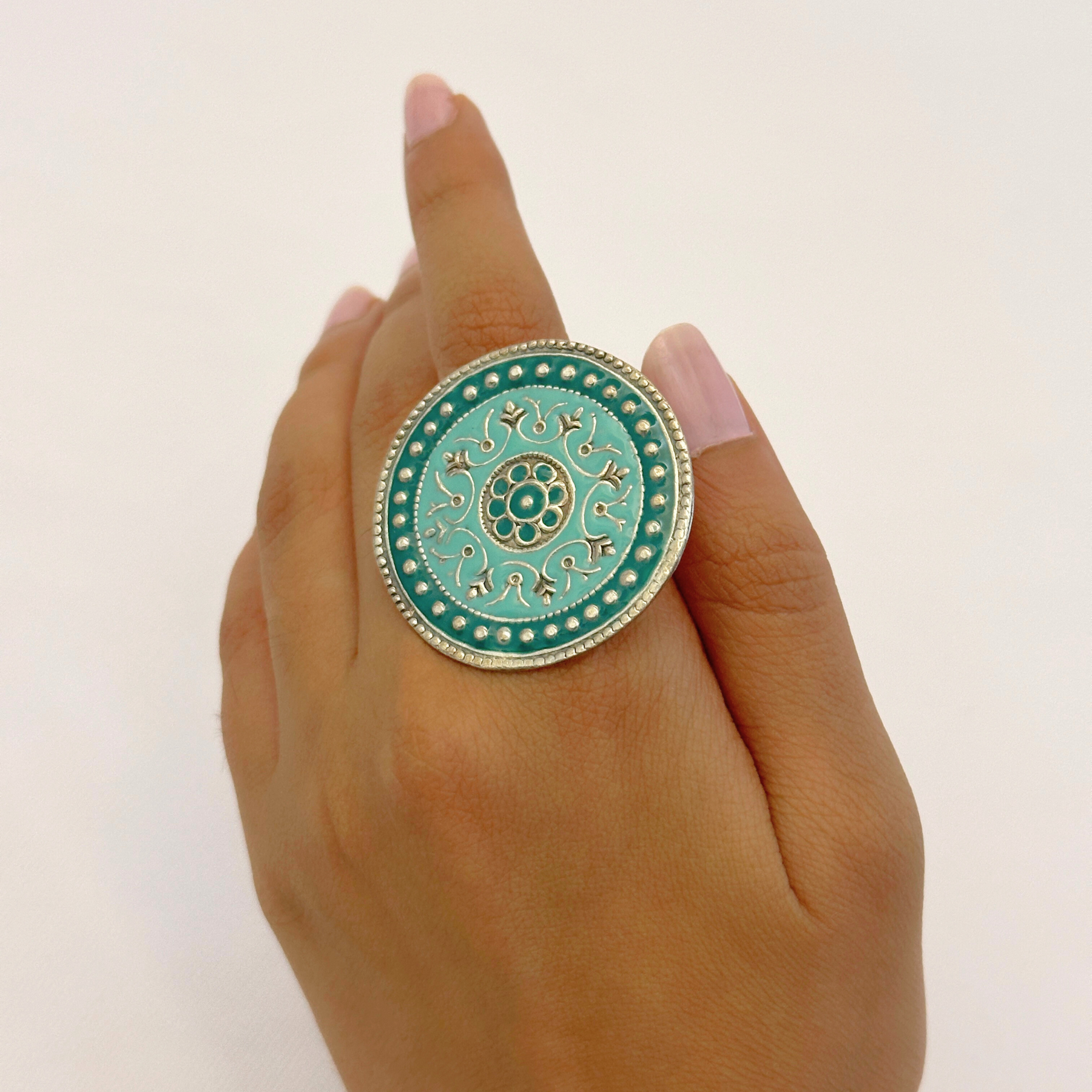 Gargi Enamel Silver 925 Ring