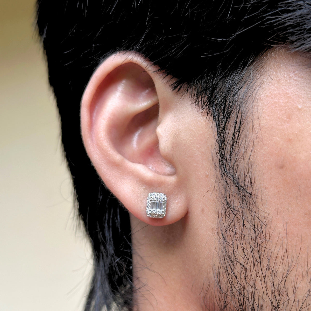 Erok Silver 925 Men's Stud Earrings