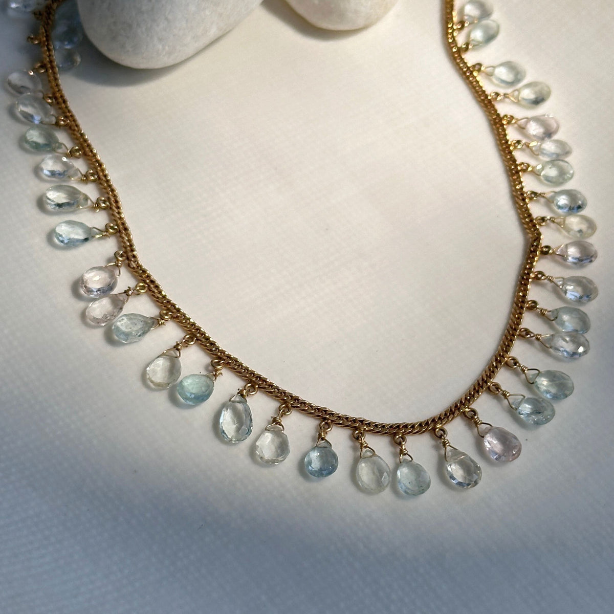 Sereia Aquamarine 18K Gold Plated Silver 925 Necklace