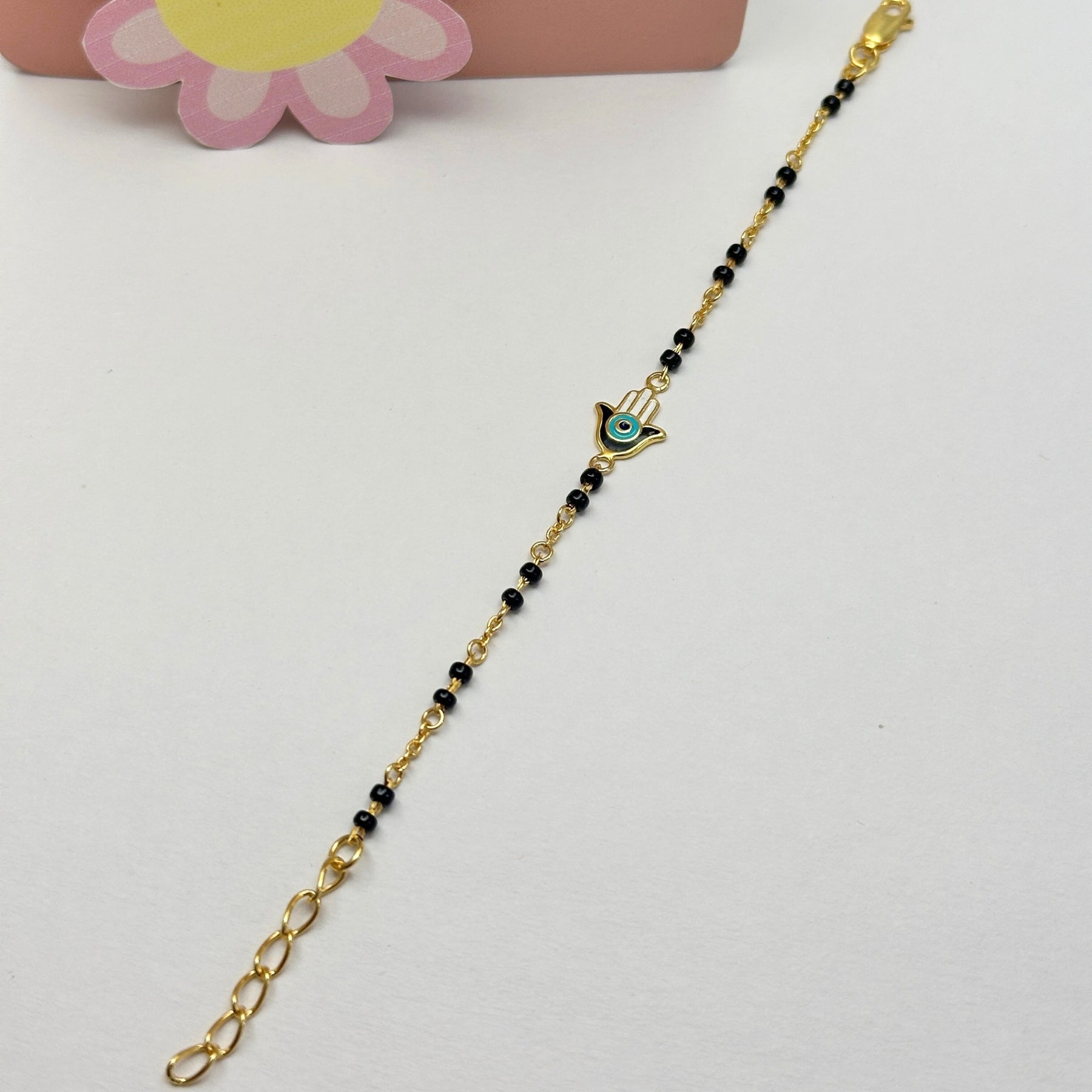 Hamsa Hand Silver 925 Kids Nazar Bracelet