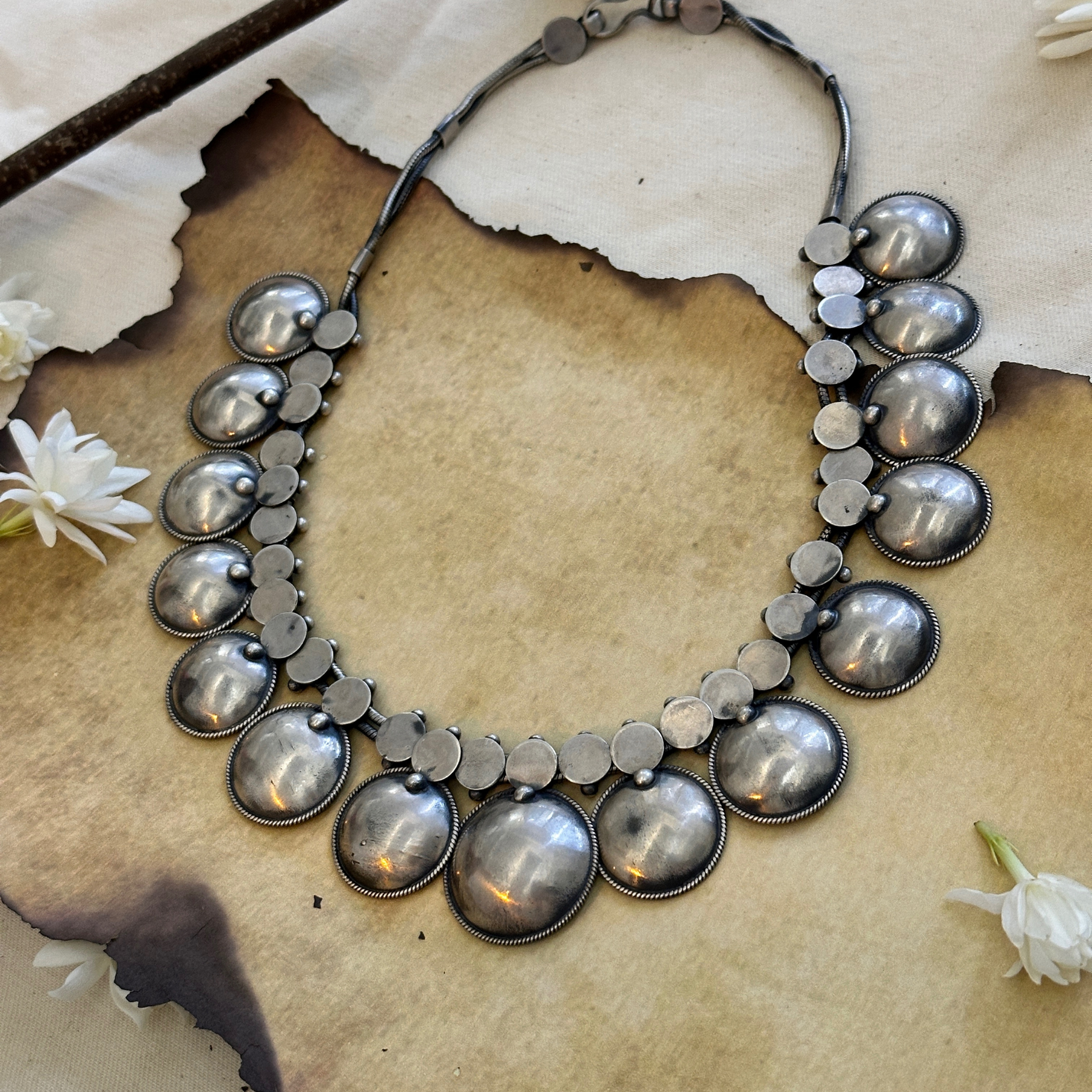Folk Traditional Silver 925 Necklace