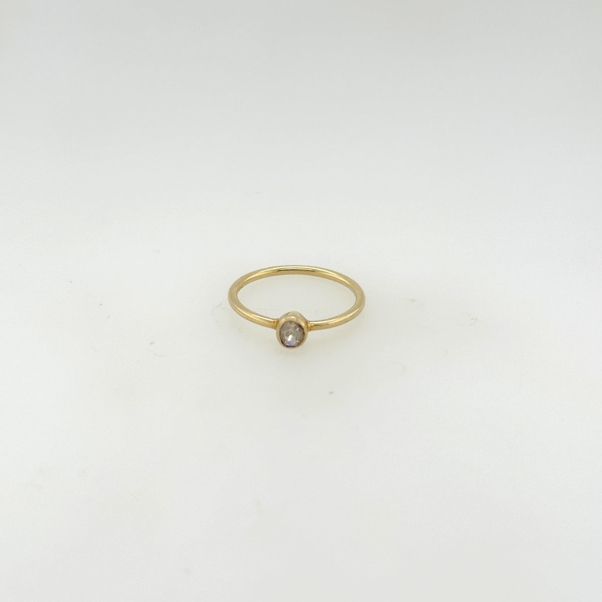 Salem Diamond Gold Plated Silver 925 Ring