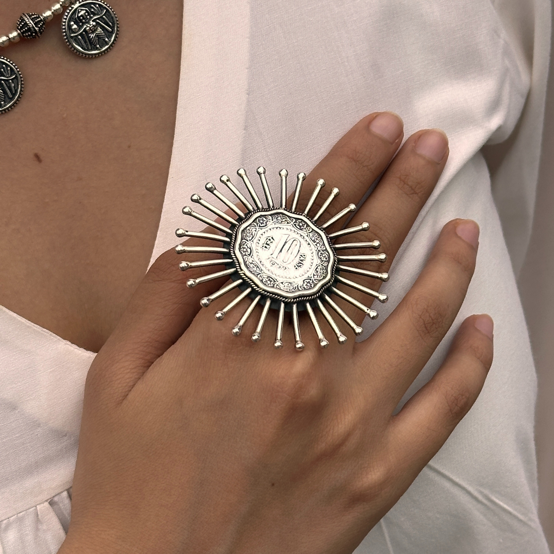 Coin Designer Silver 925 Ring