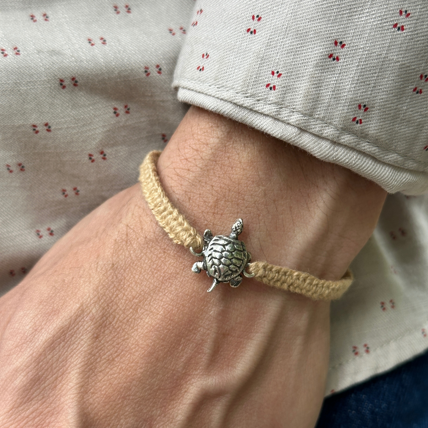 Tortoise Silver Bracelet Rakhi