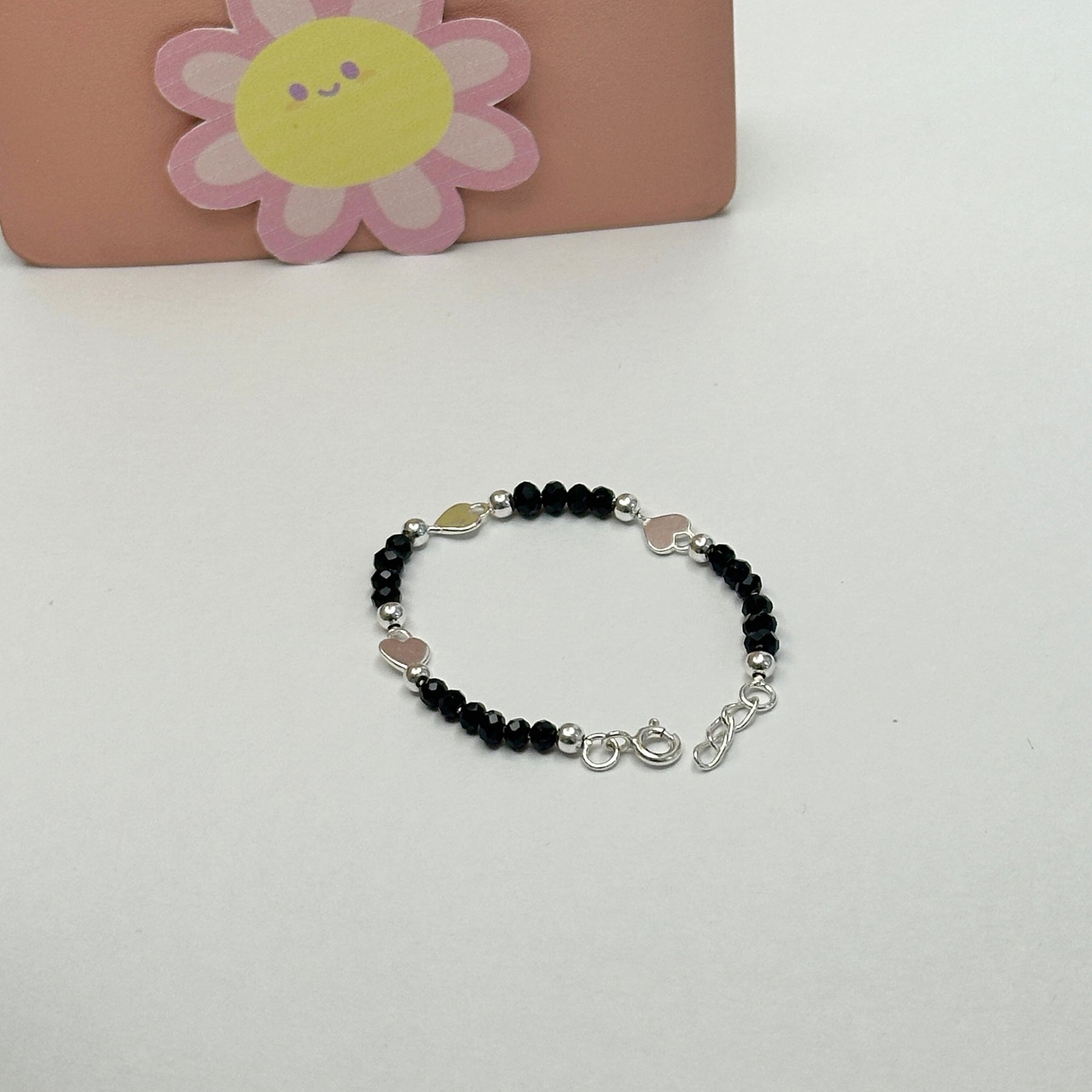 Little Hearts Silver 925 Kids Nazar Bracelet