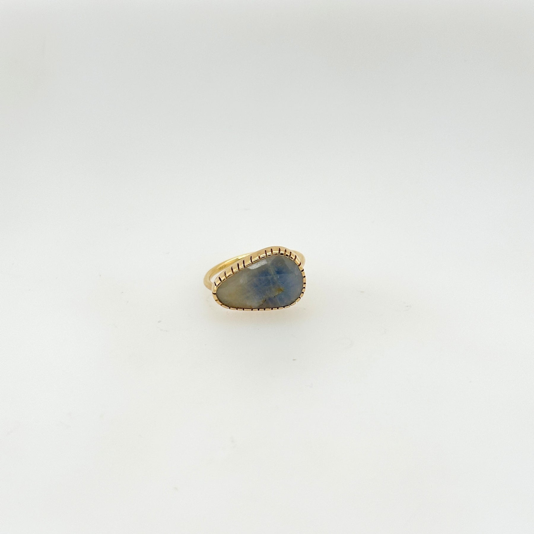 Blorb Sapphire Gold Plated Silver 925 Ring