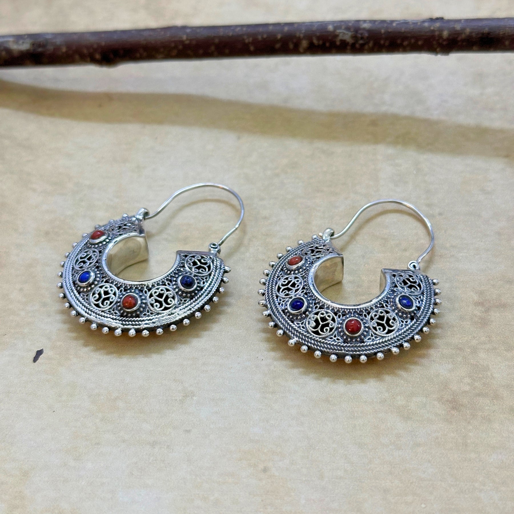 Deekshant Traditional Silver 925 Earrings