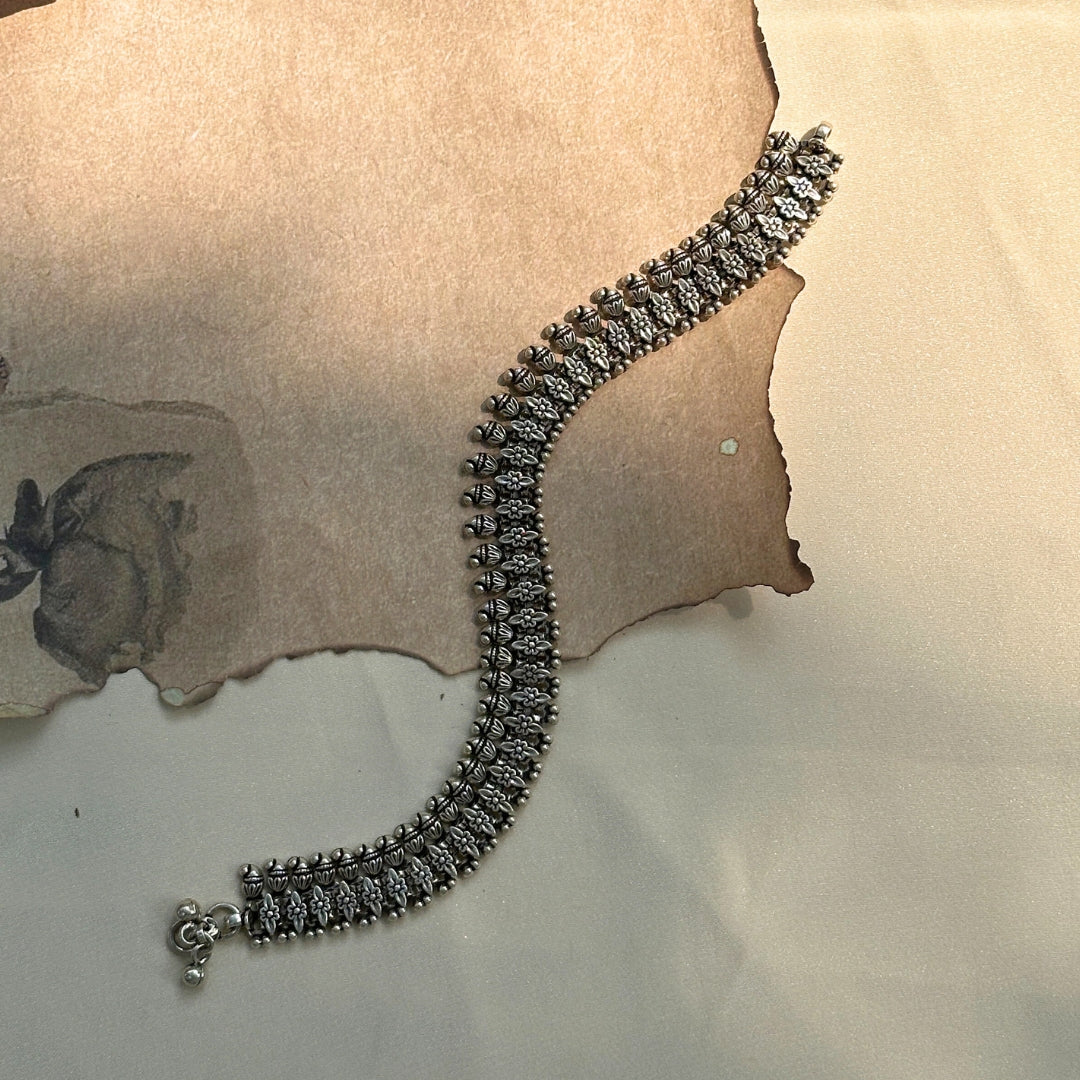 Mrikshu Silver 925 Anklet