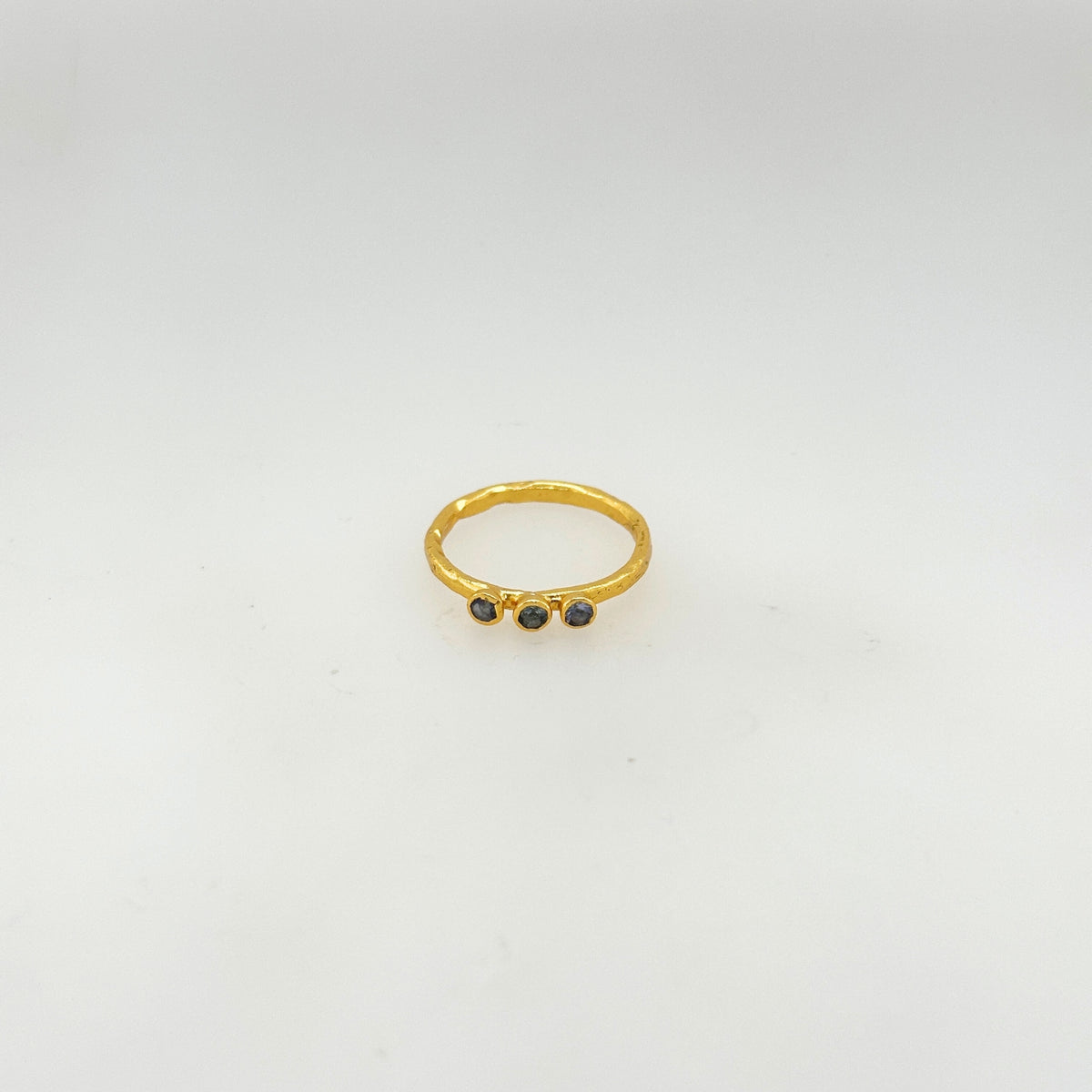 Indigo Tanzanite Gold Plated Silver 925 Ring