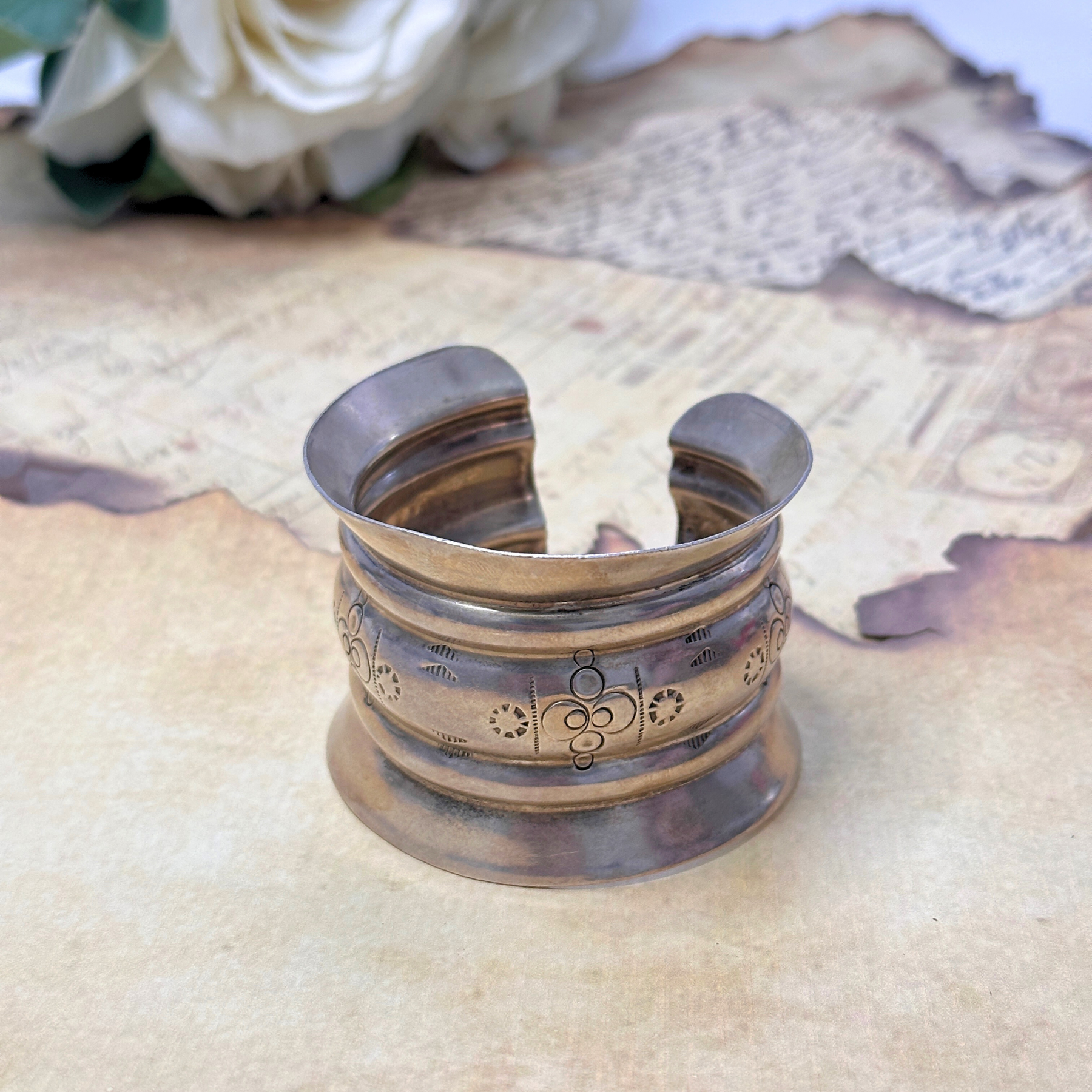 Aarav Traditional Silver 925 Cuff Bangle