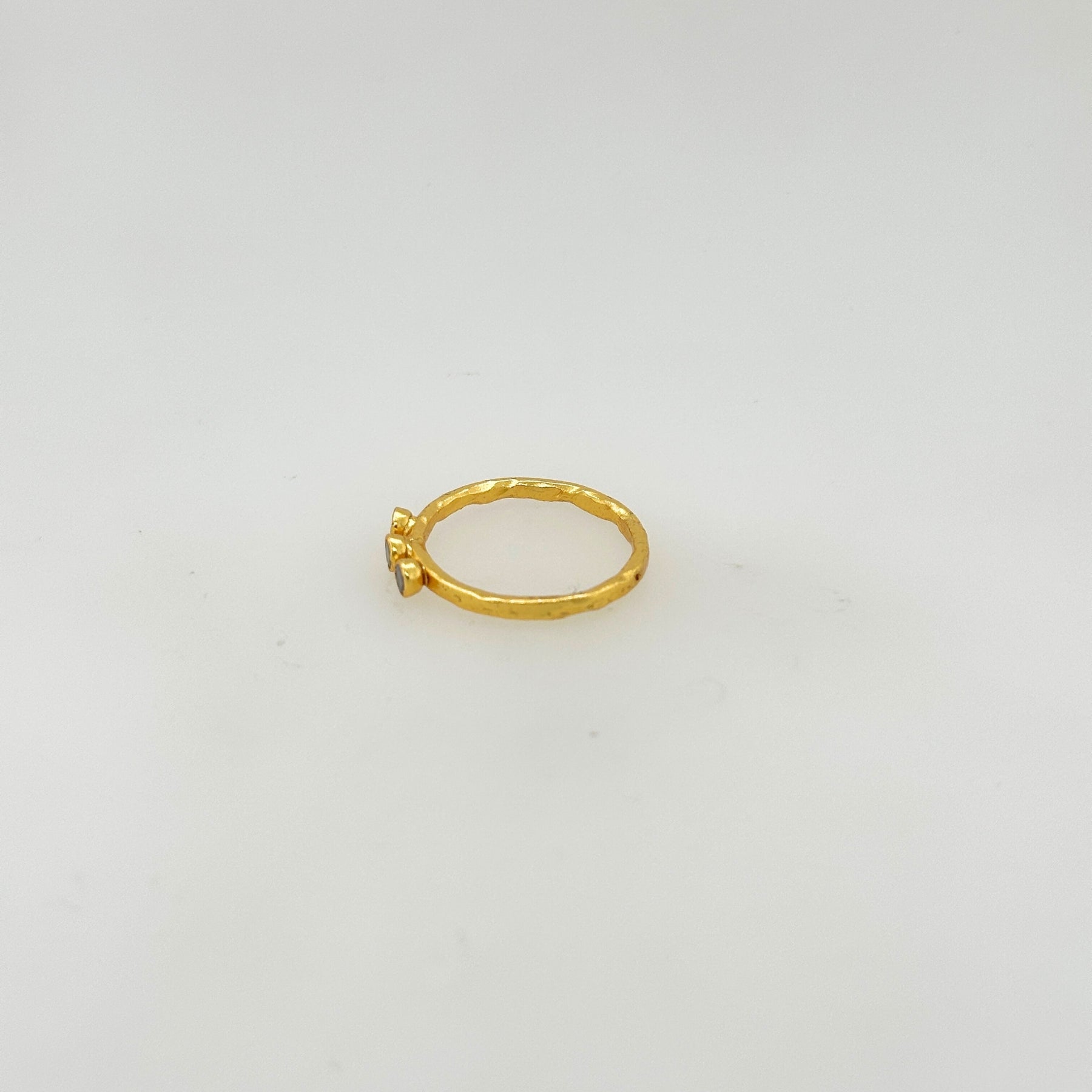 Indigo Tanzanite Gold Plated Silver 925 Ring