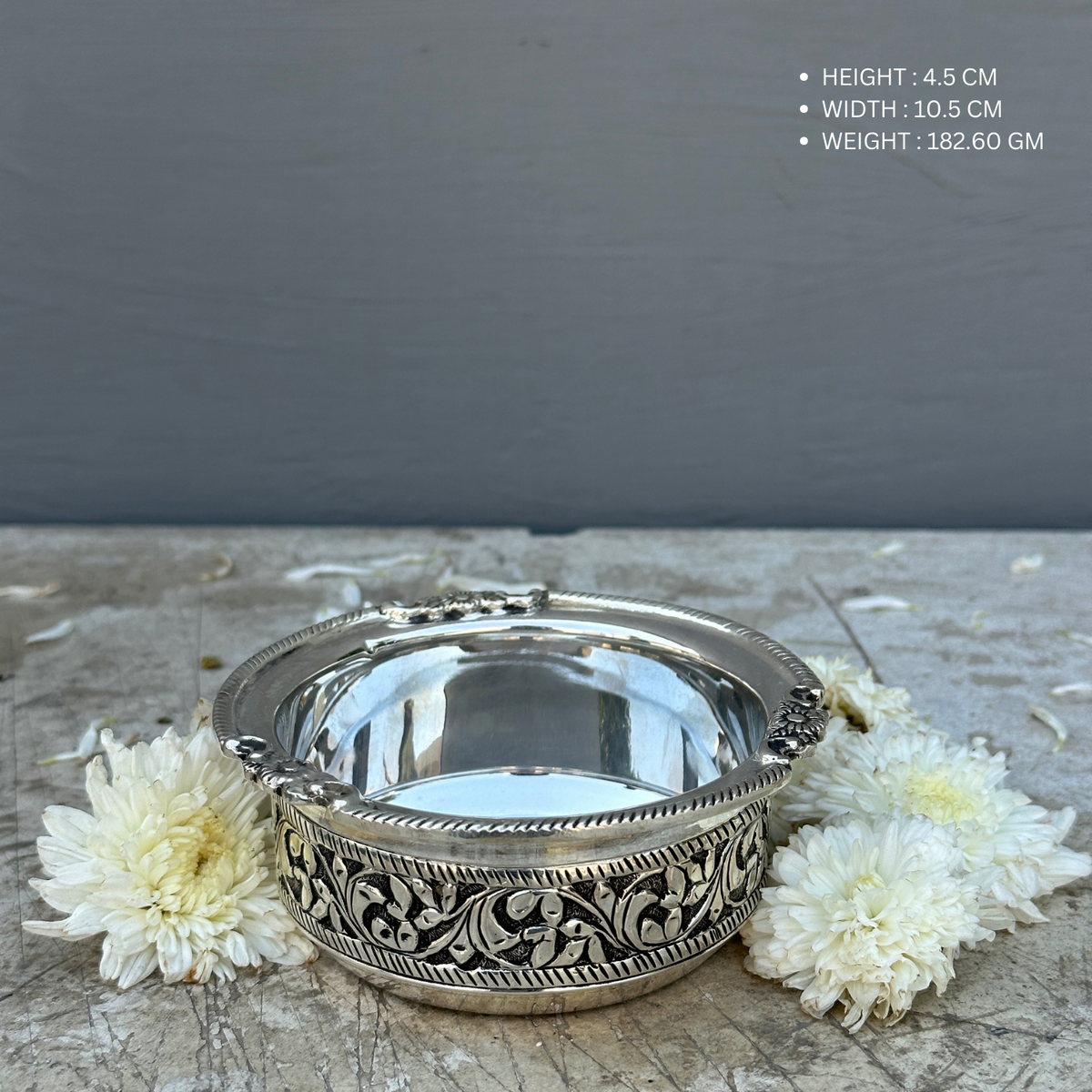 Viha handcrafted sterling silver bowl