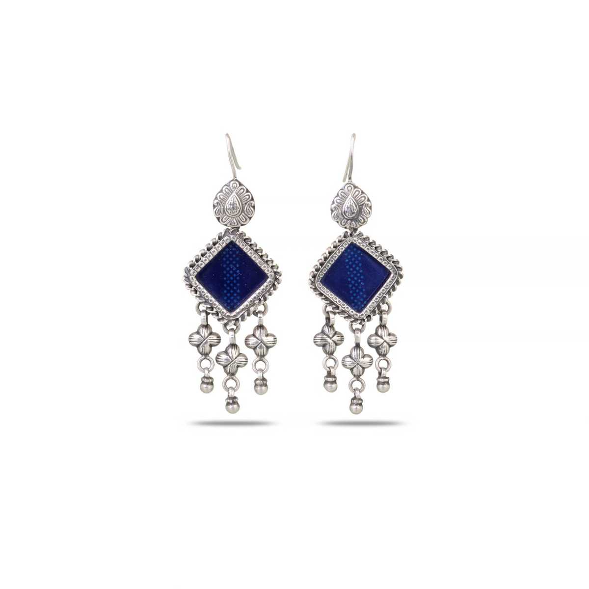 Aheri Silver 925 Oxidised Earrings