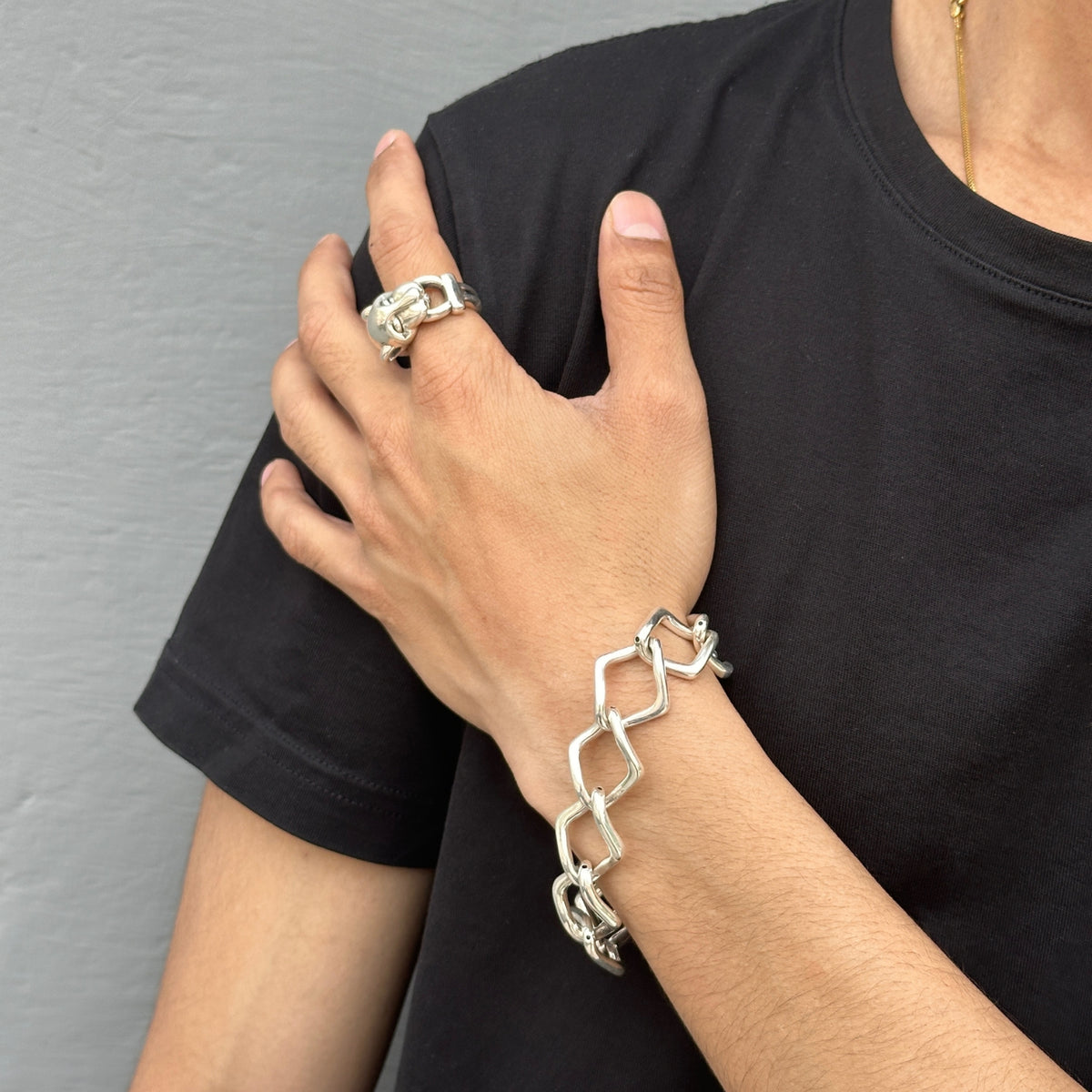 Jason Silver 925 Men's Bracelet