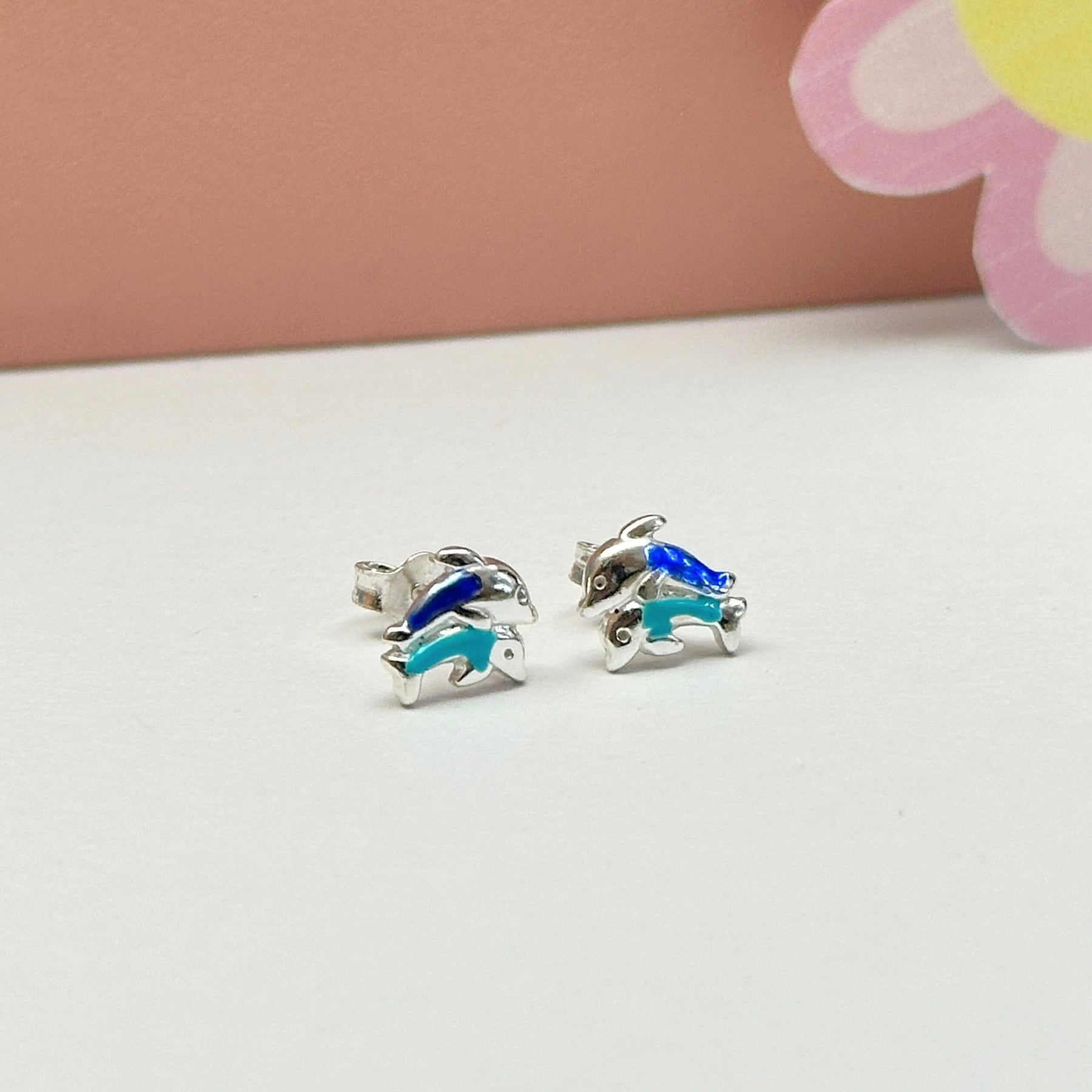 Baby Dolphin Silver 925 Kids Studs
