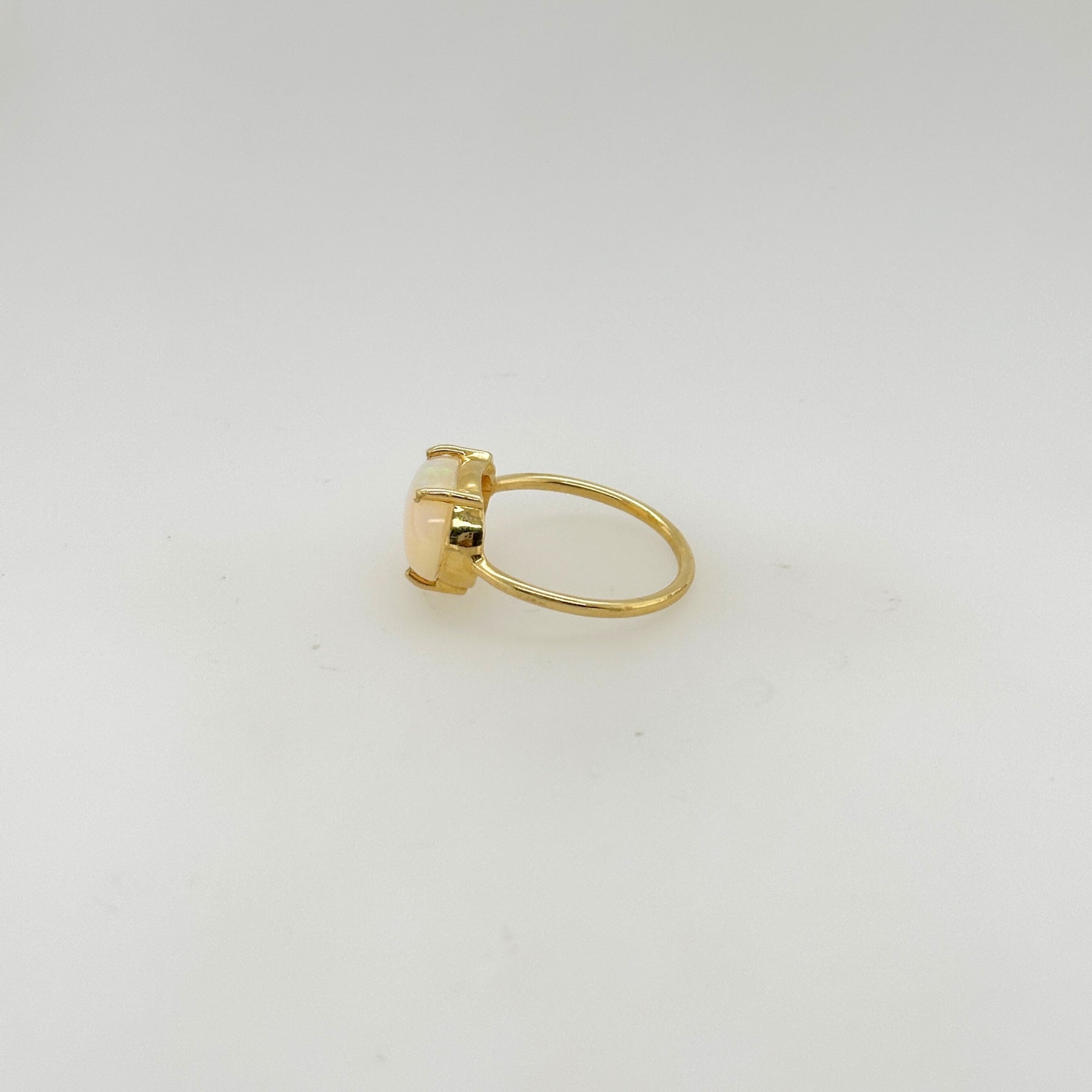Elara Opal Gold Plated Silver Ring