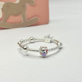 Crown and Kitty Silver 925 Kids Bangle