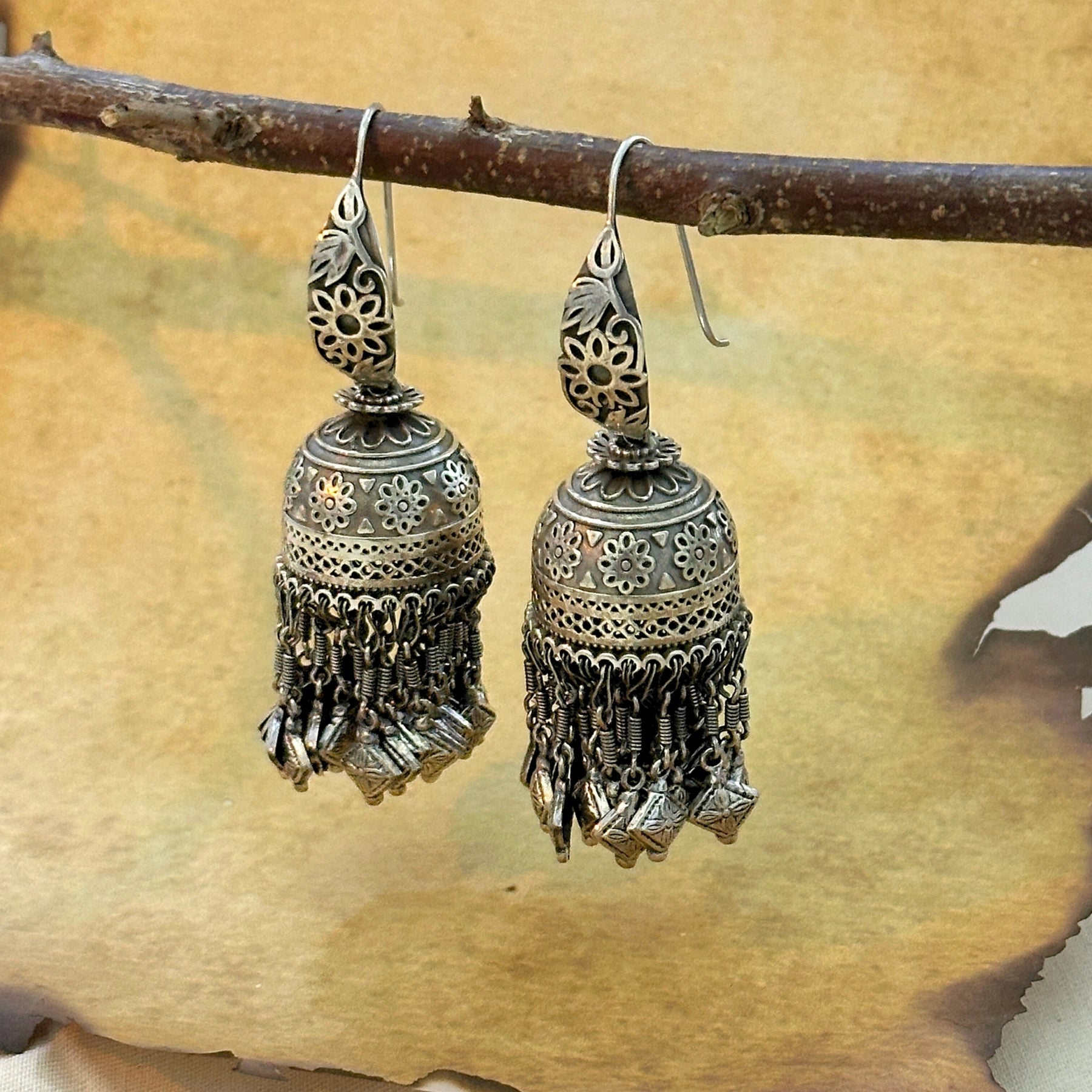 Dariya Traditional Silver 925 Earrings