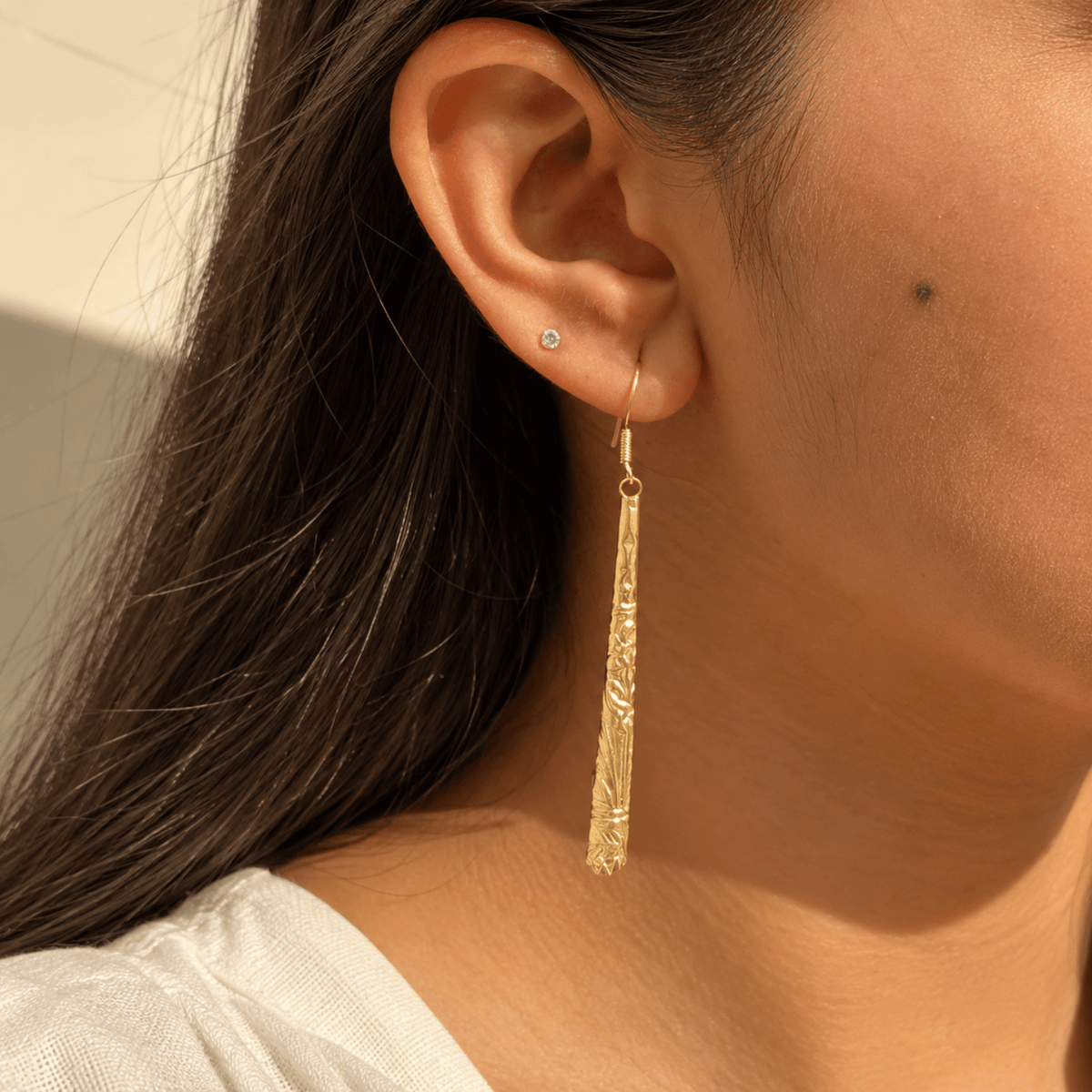 Niva 18k Gold Plated Silver 925 Earring