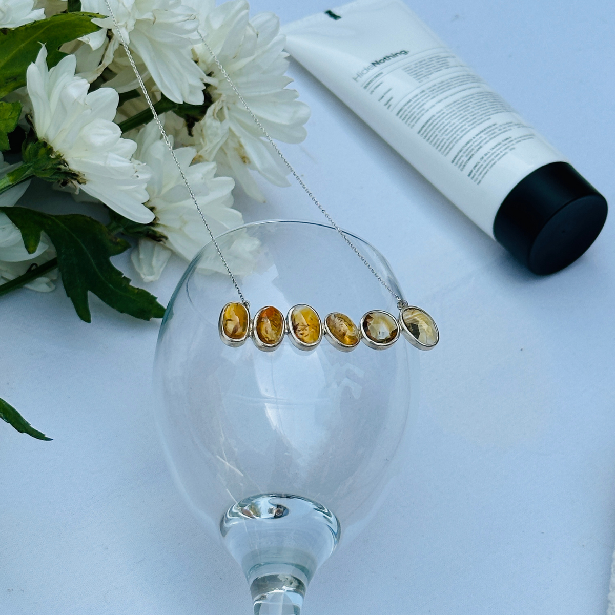 Abel Citrine Silver 925 Necklace