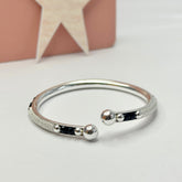 Poppy Silver 925 Kids Nazar Bangle