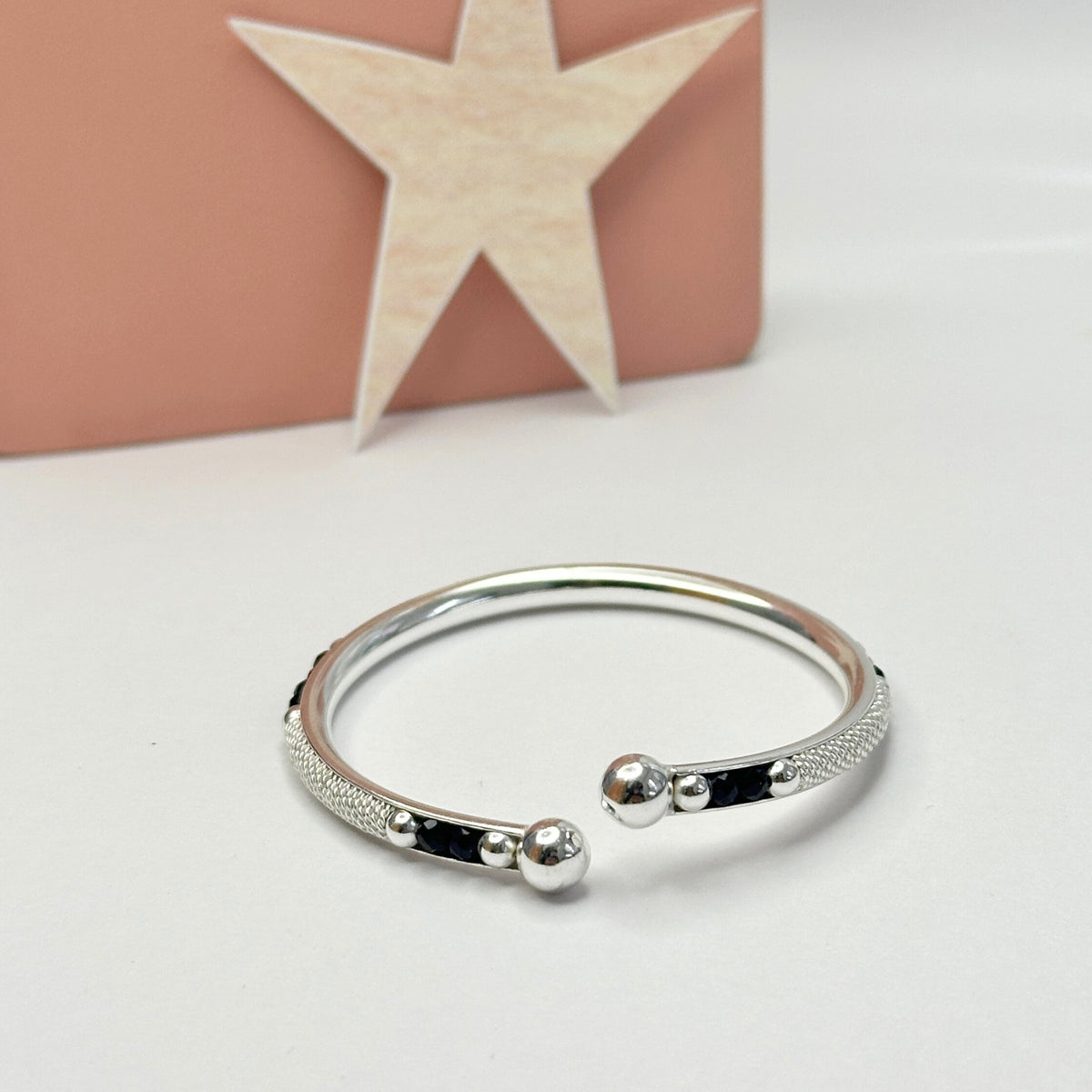 Poppy Silver 925 Kids Nazar Bangle