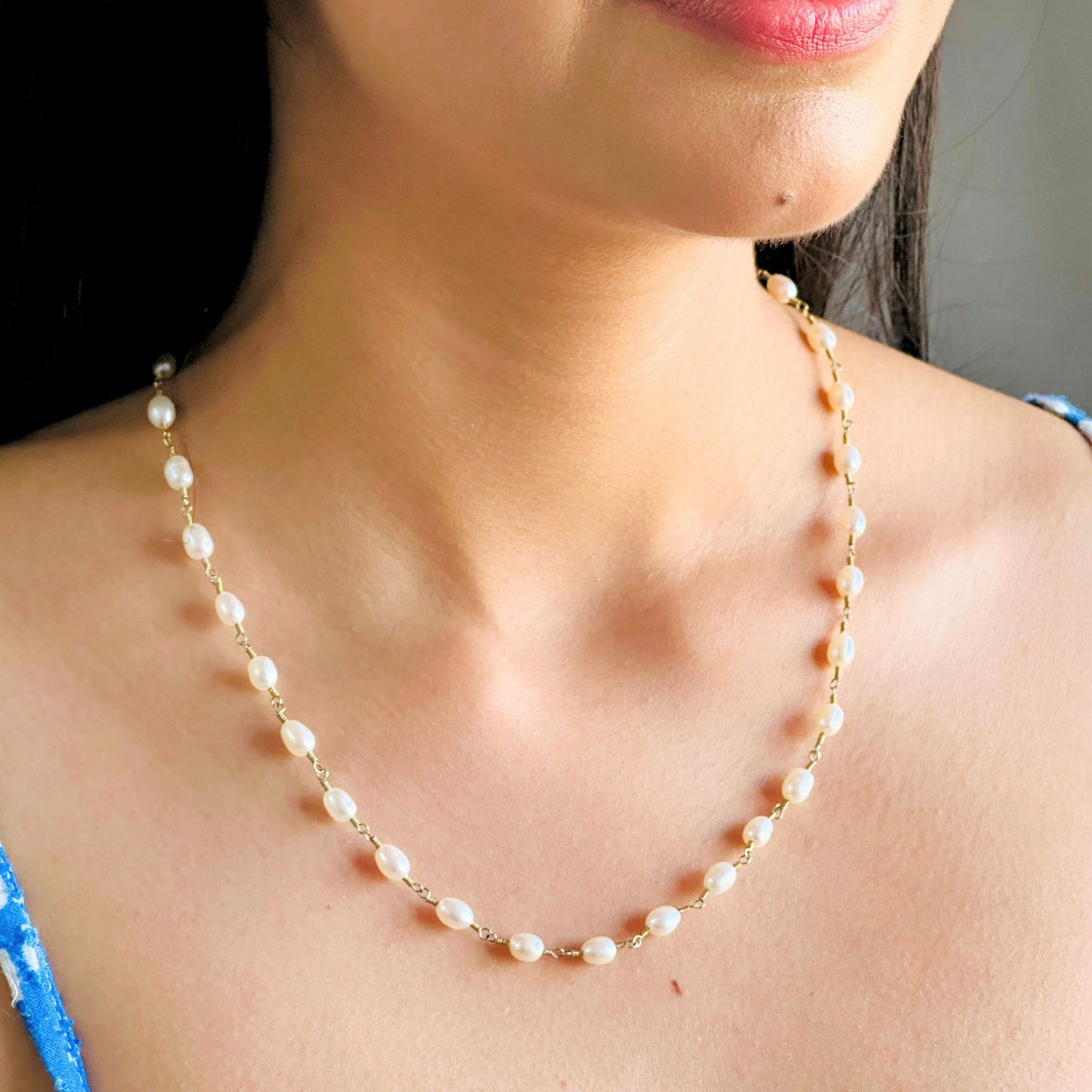Roil Pearl 18K Gold Plated Silver 925 Necklace