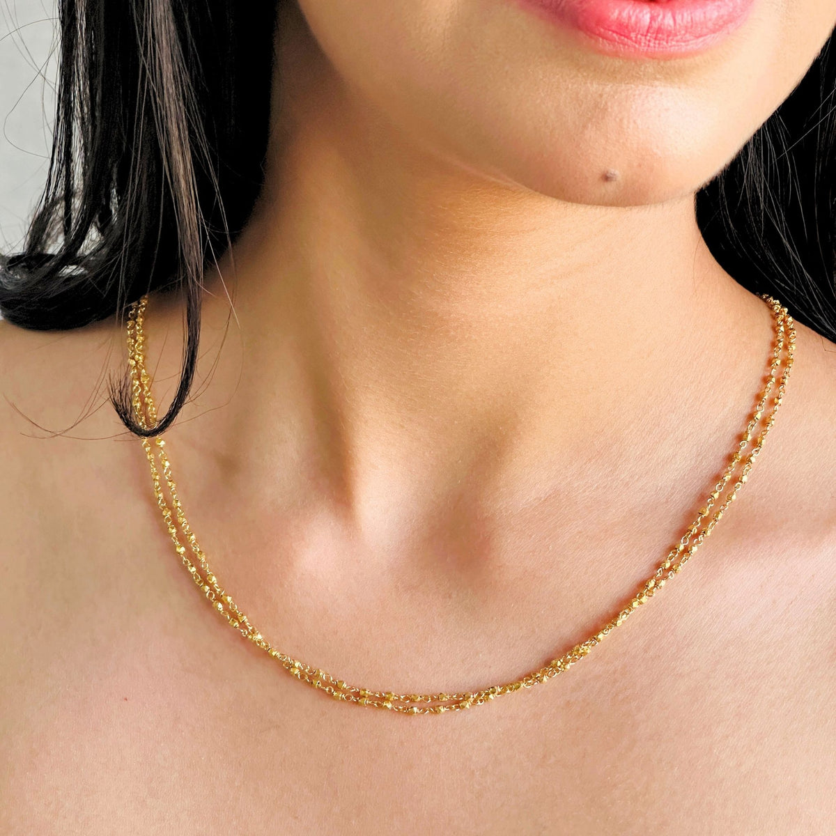 Treez 18K Gold Plated Silver 925 Chain Necklace