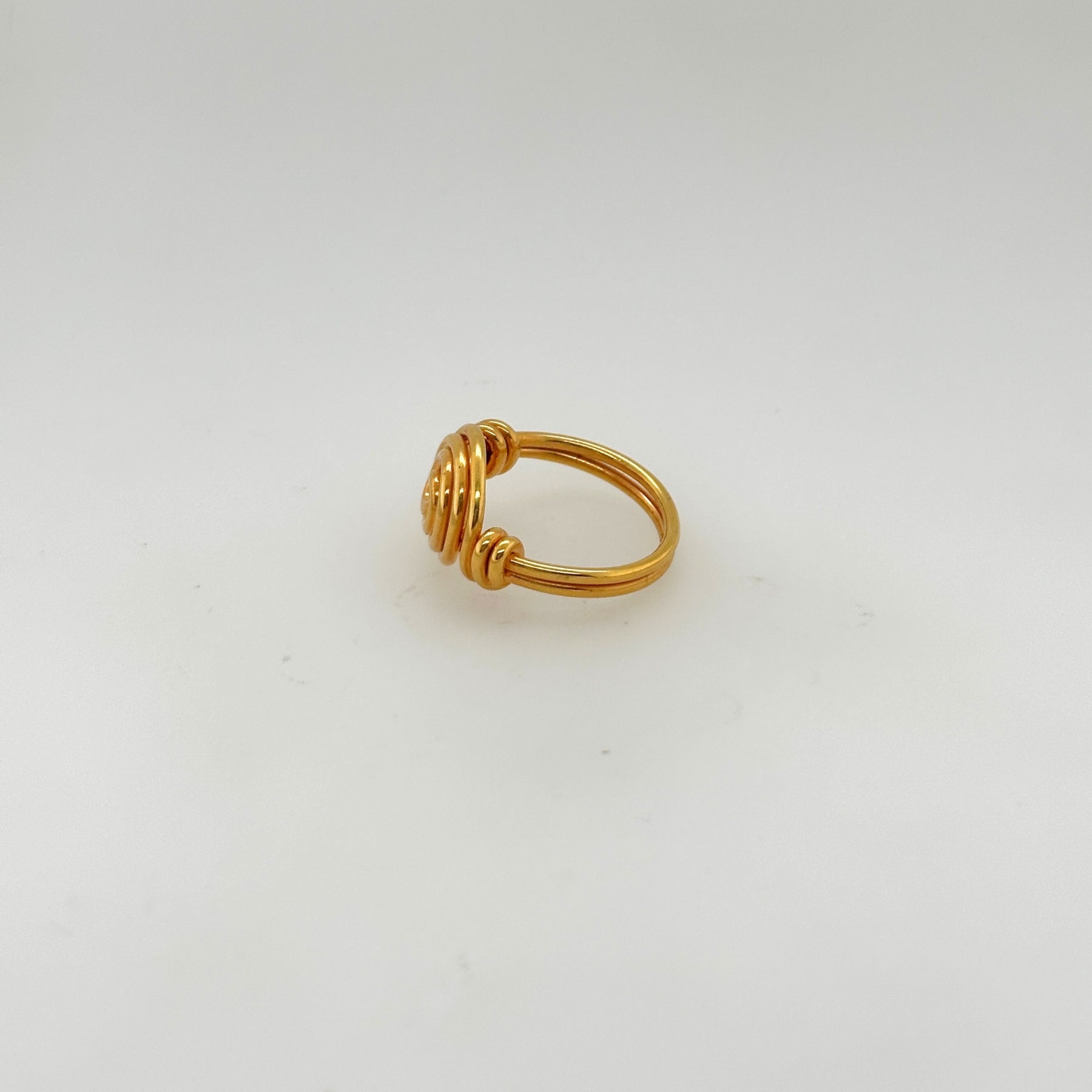 Duvet Gold Plated Silver Ring