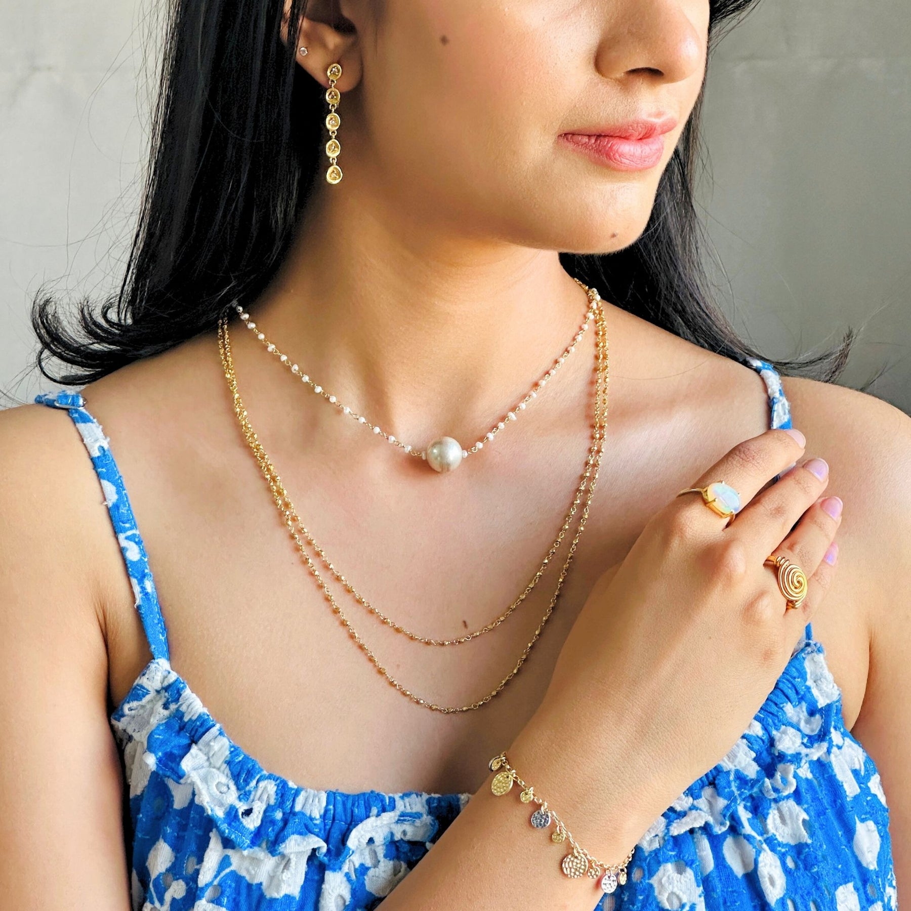 Treez 18K Gold Plated Silver 925 Chain Necklace