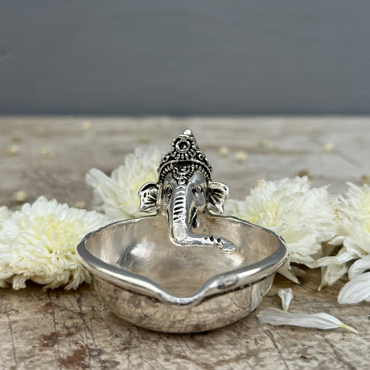 Ganesh Silver 925 Diya