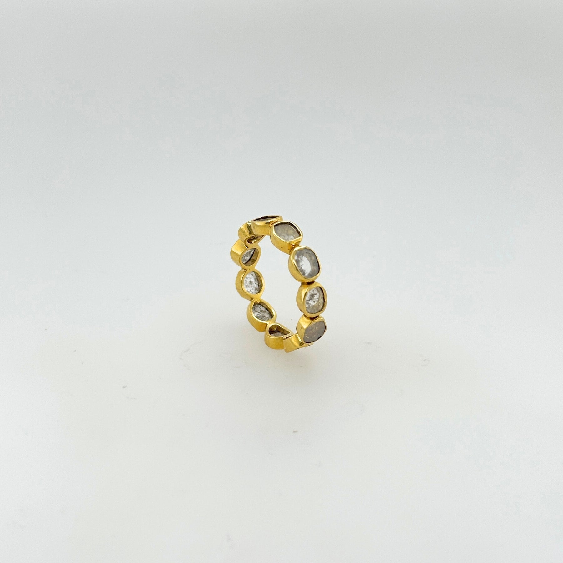Tilly Diamond Gold Plated Silver 925 Ring