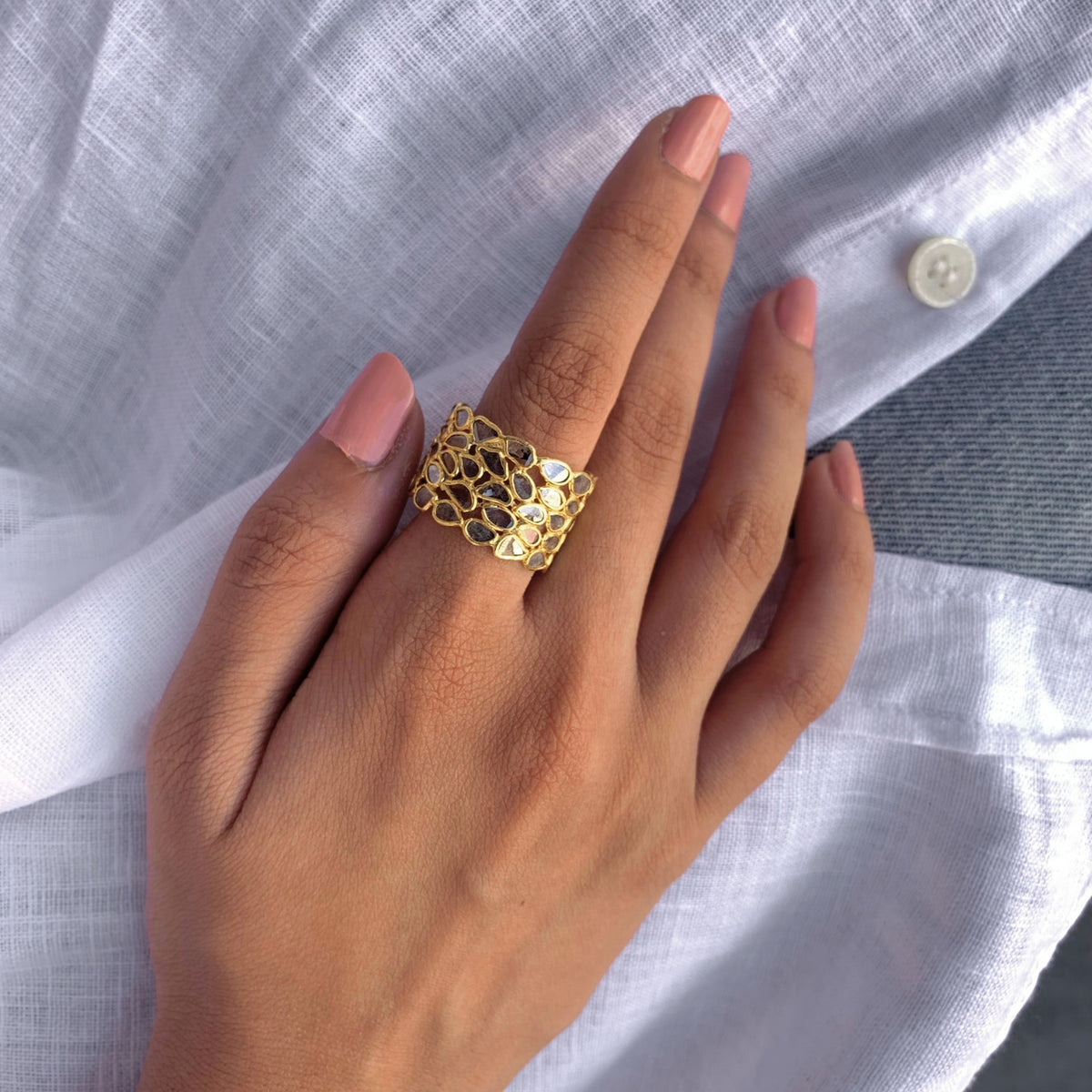 Goldberga 18K Gold Plated Silver 925 Ring