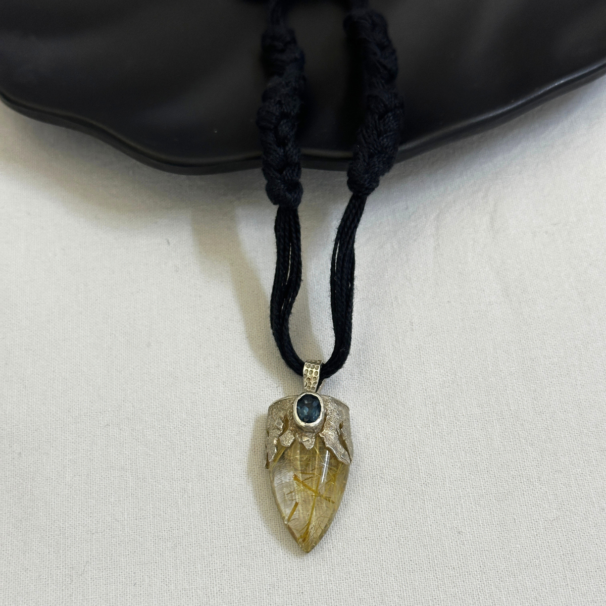 Kairo Rutile Quartz Silver 925 Pendant