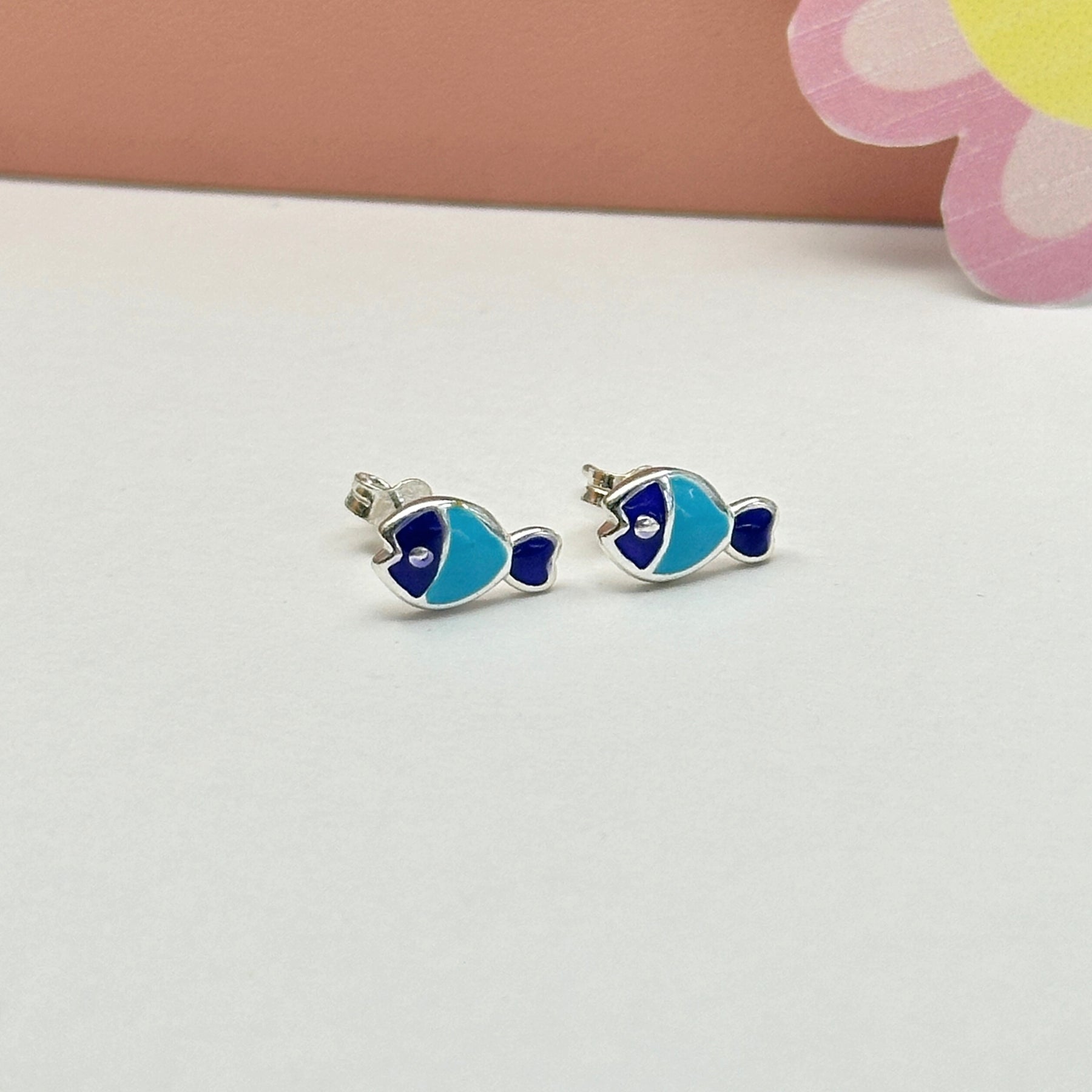 Fish Silver 925 Kids Studs