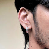 Finn Silver 925 Men's Hoop Earrings